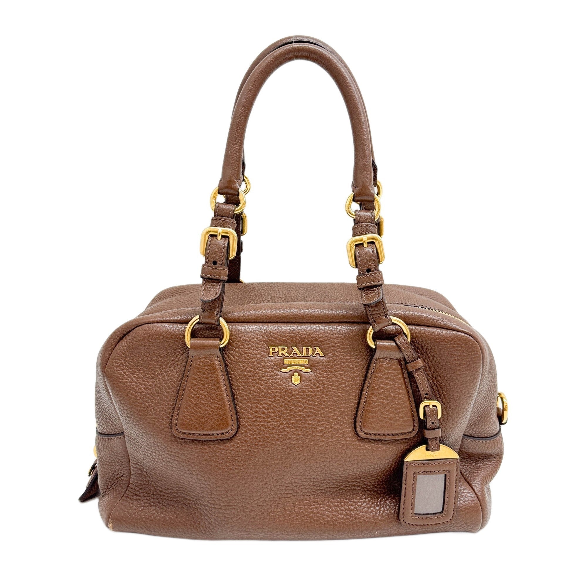 Bauletto Brown Leather Shoulder Bag