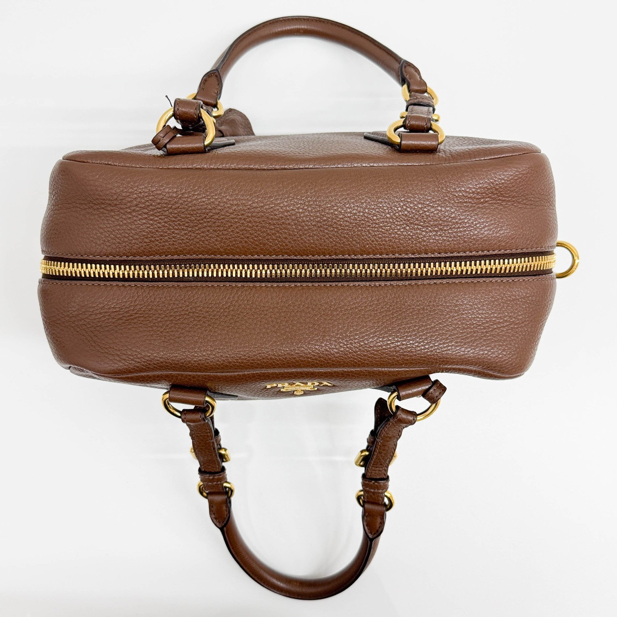 Bauletto Brown Leather Shoulder Bag