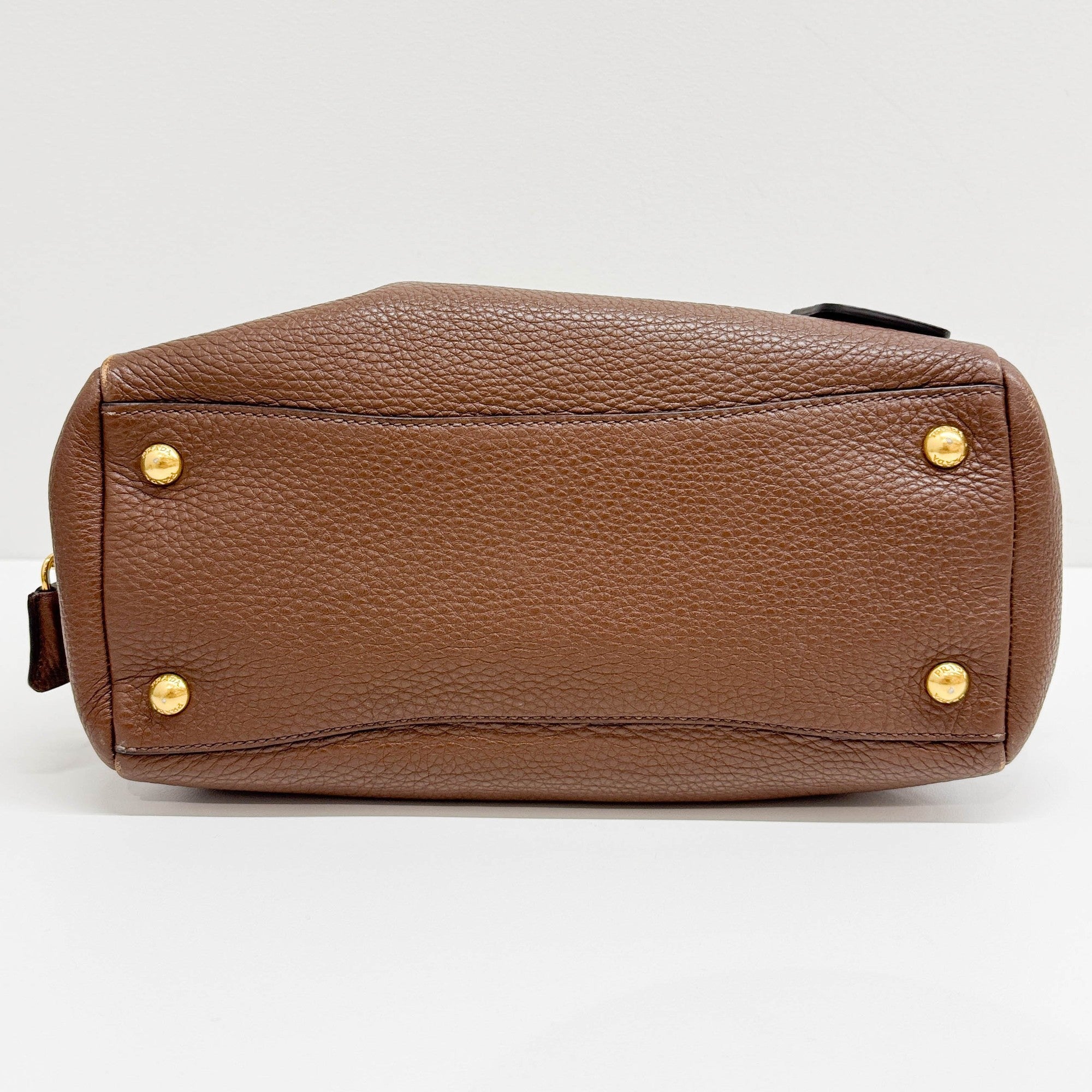 Bauletto Brown Leather Shoulder Bag