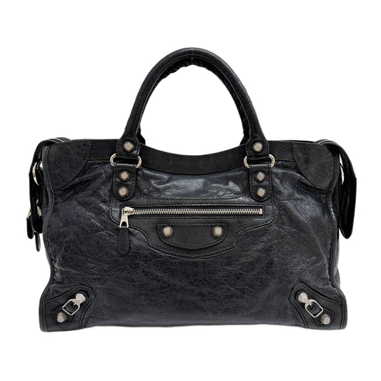 Giant 12 The City Black Leather Shoulder Bag