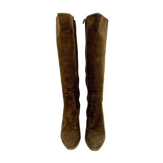 Size EU 36 1/2 Olive Brown Suede Boots