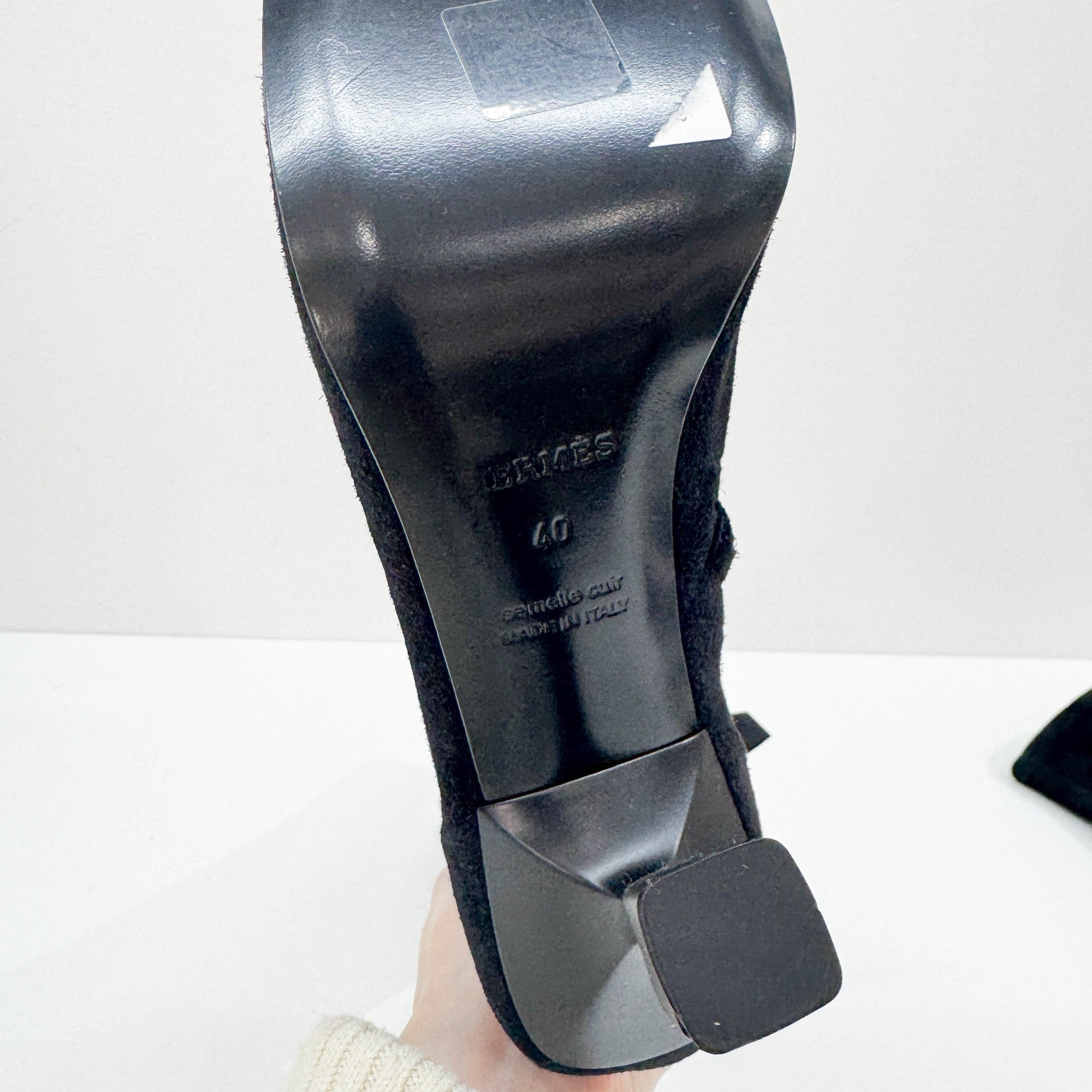 Size EU 40 Black Suede Boots