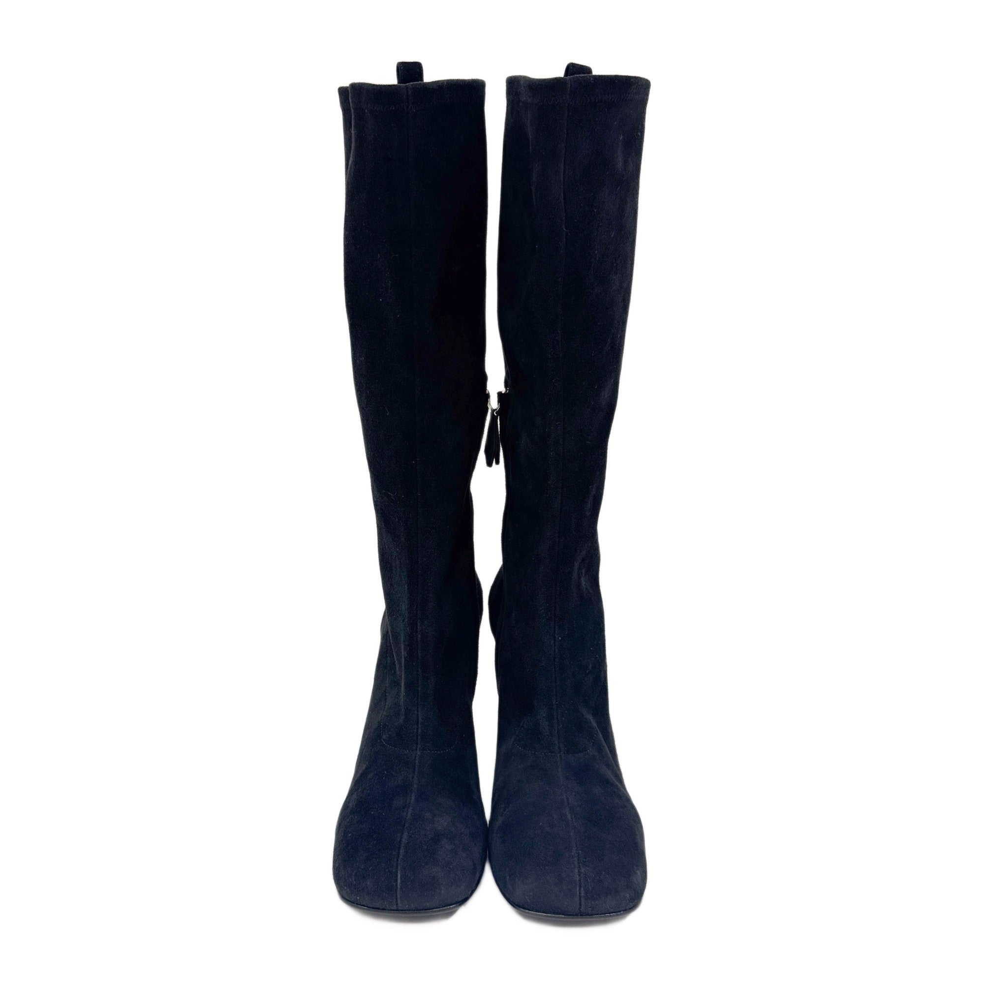 Size EU 40 Black Suede Boots