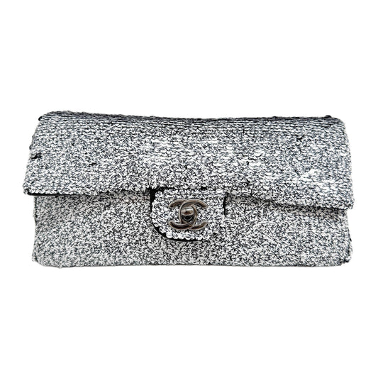 Classic Flap Coco Mark Sequins in Lambskin Chain Shoulder Bag