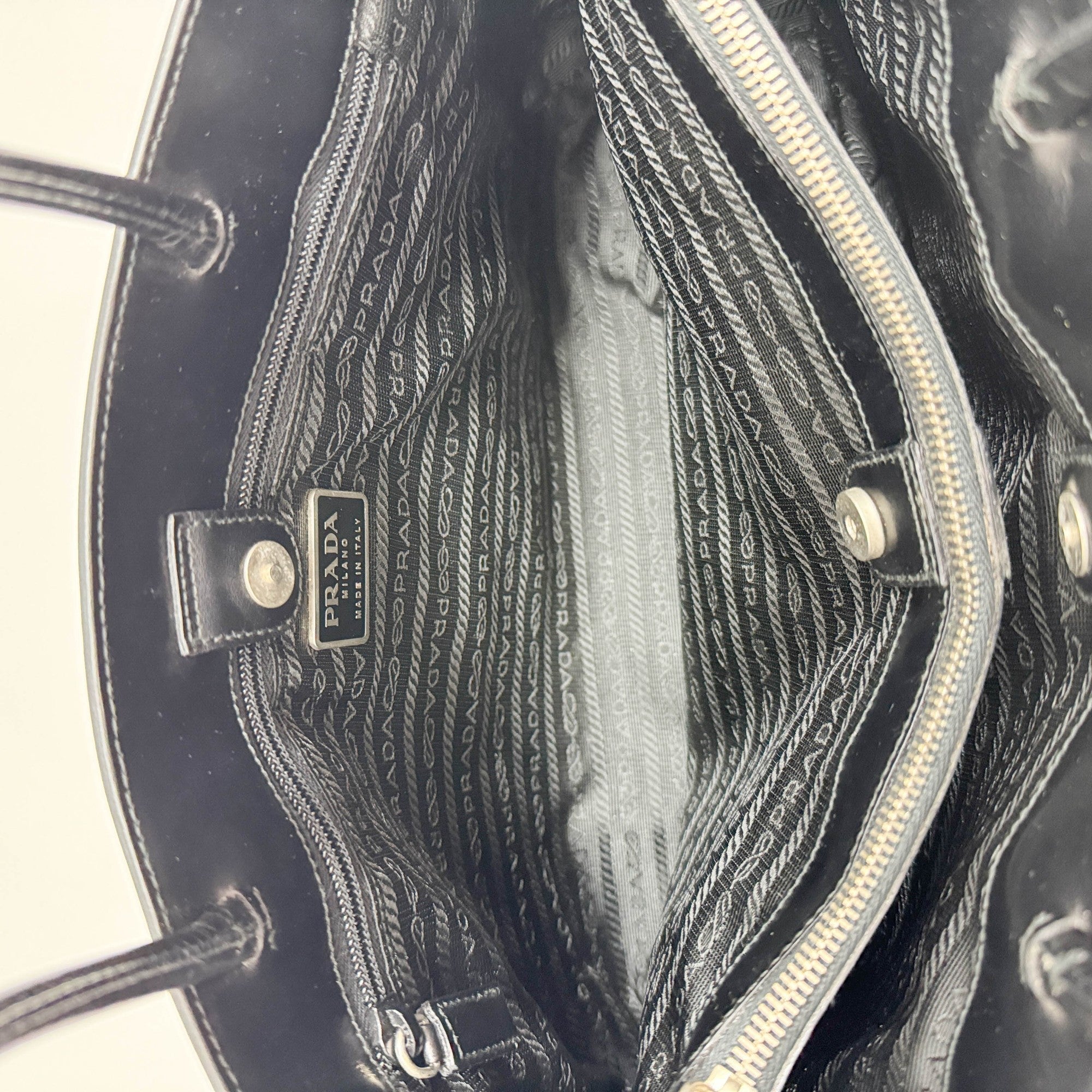 Black Leather Tote Bag