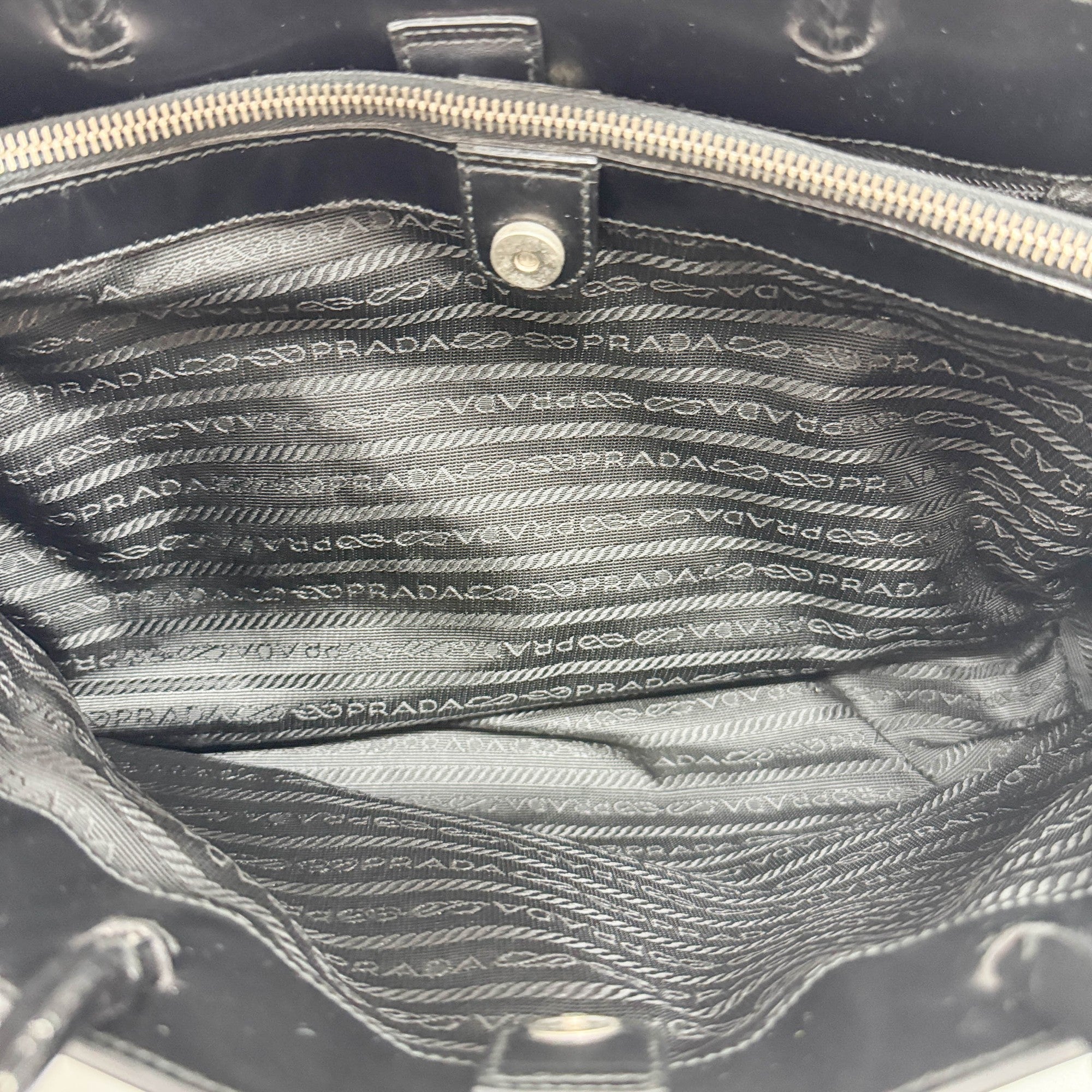 Black Leather Tote Bag