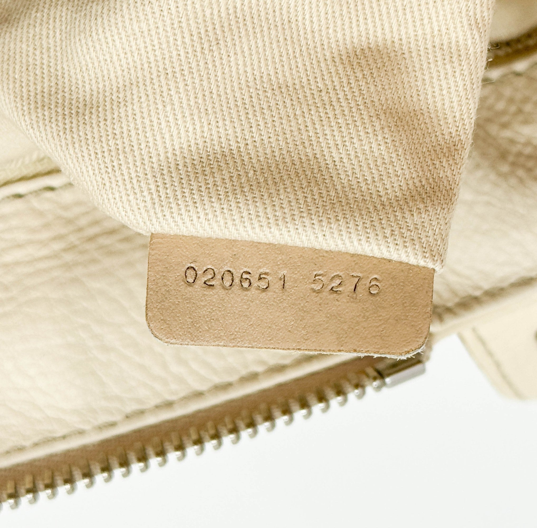 Paddington Ivory Leather Shoulder Bag