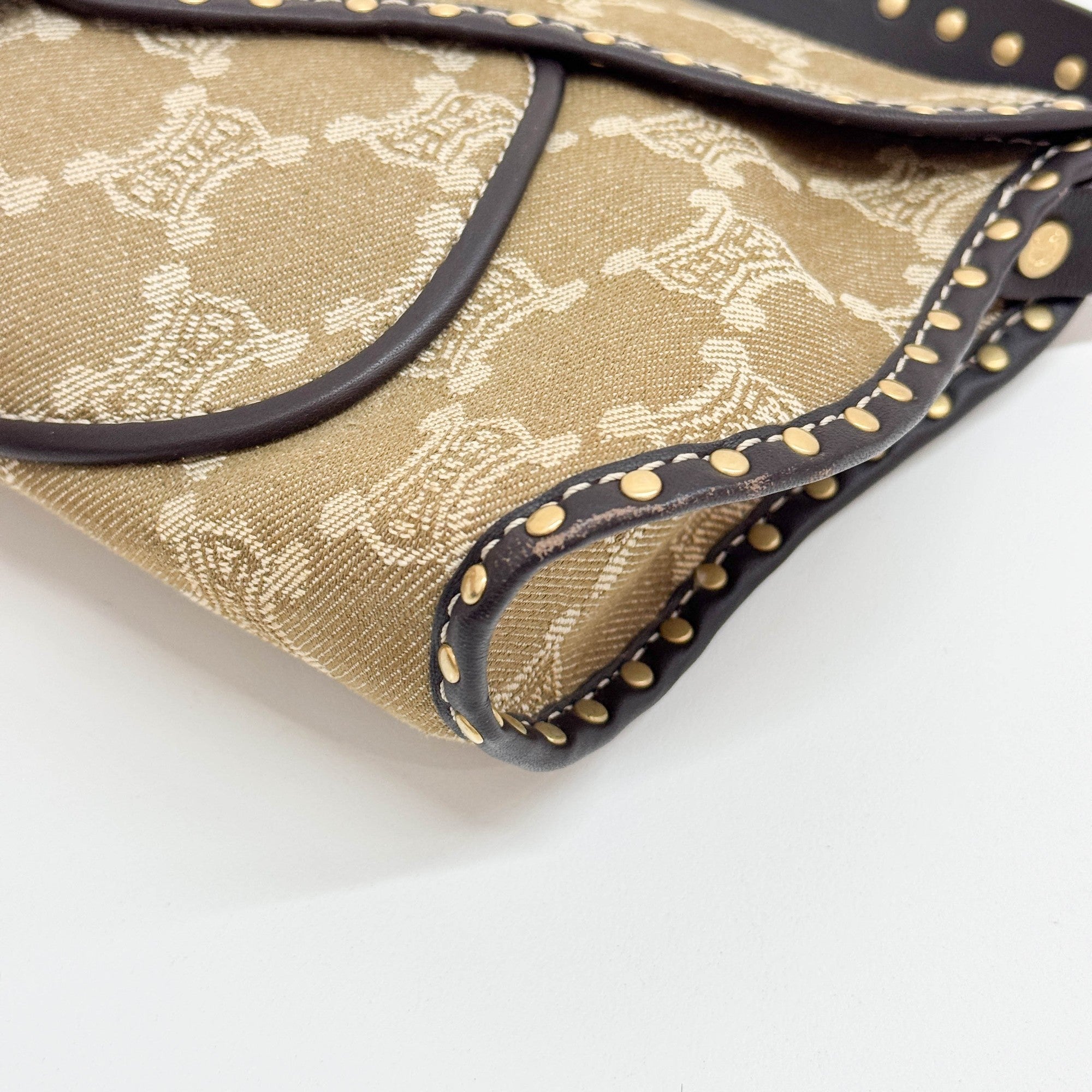 Poulbot Green Paris Macadam Canvas Shoulder Bag