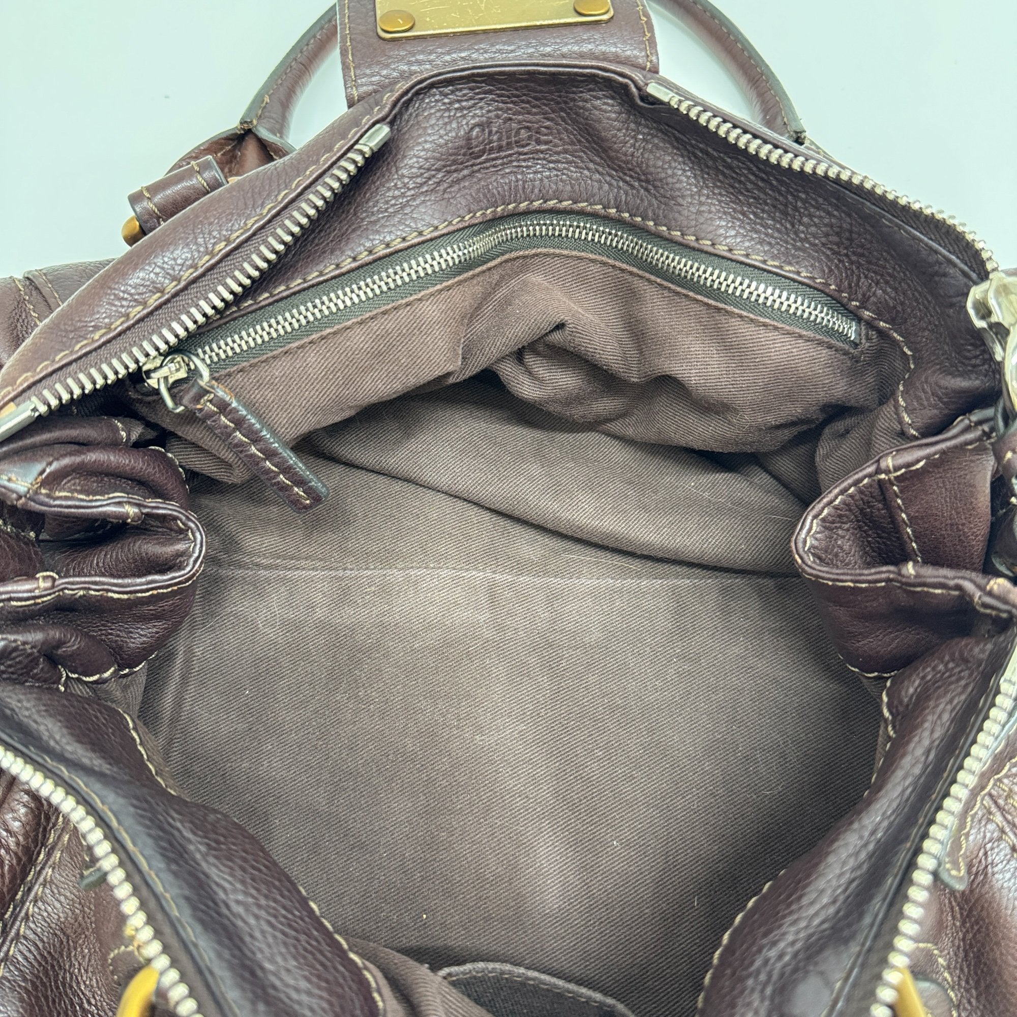 Paddington Garnet Leather Shoulder Bag