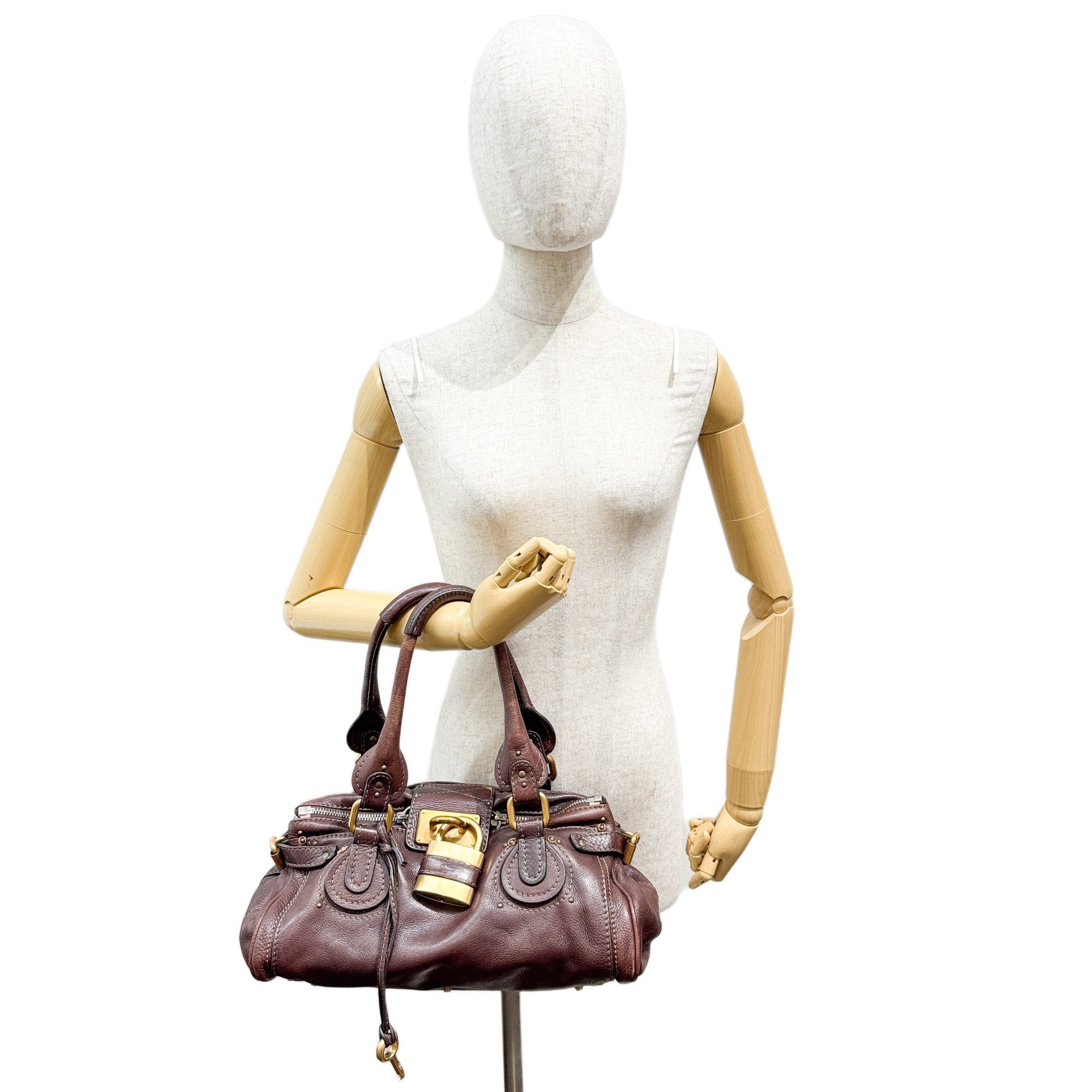 Paddington Garnet Leather Shoulder Bag