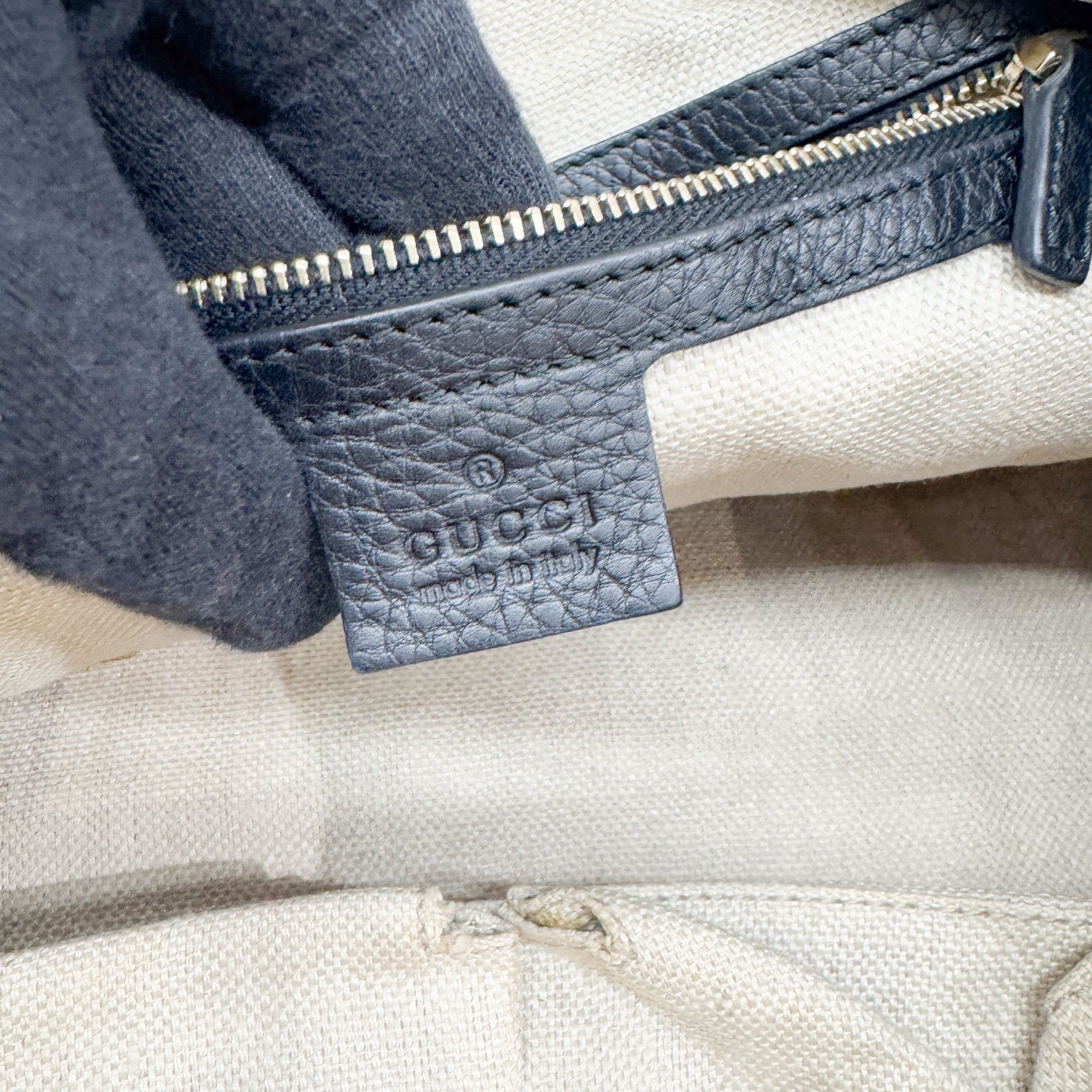 Abbey Black Leather Shoulder Bag