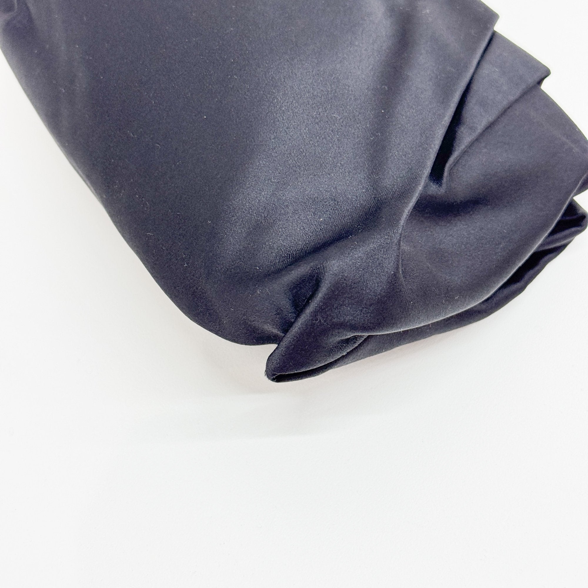 Black Satin Clutch Bag