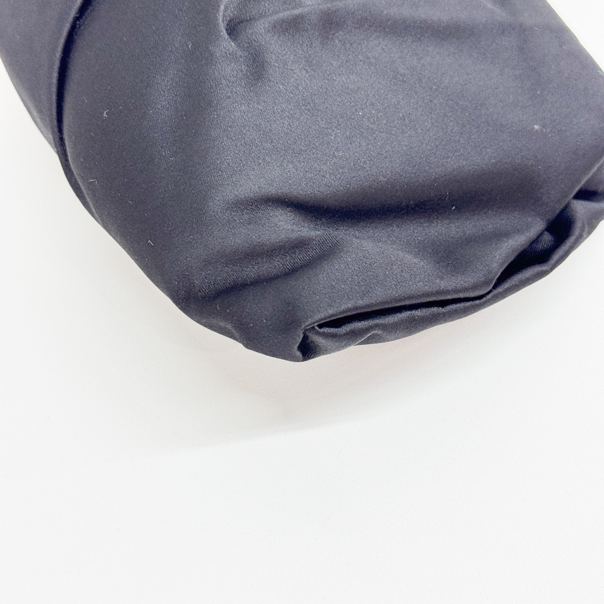 Black Satin Clutch Bag