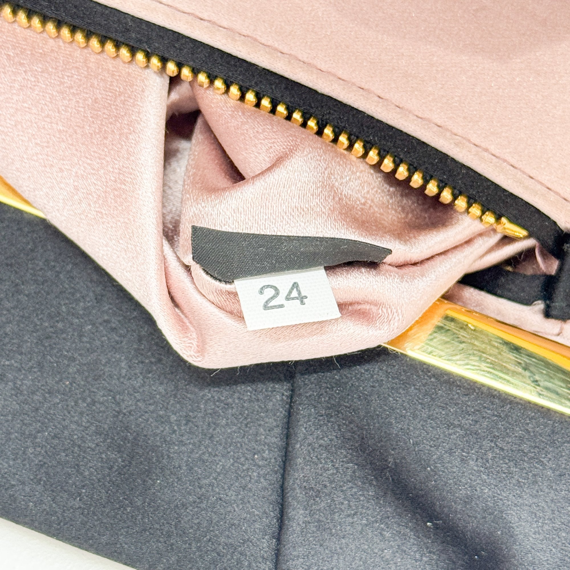 Black Satin Clutch Bag