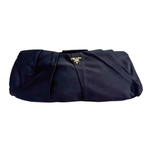 Black Satin Clutch Bag