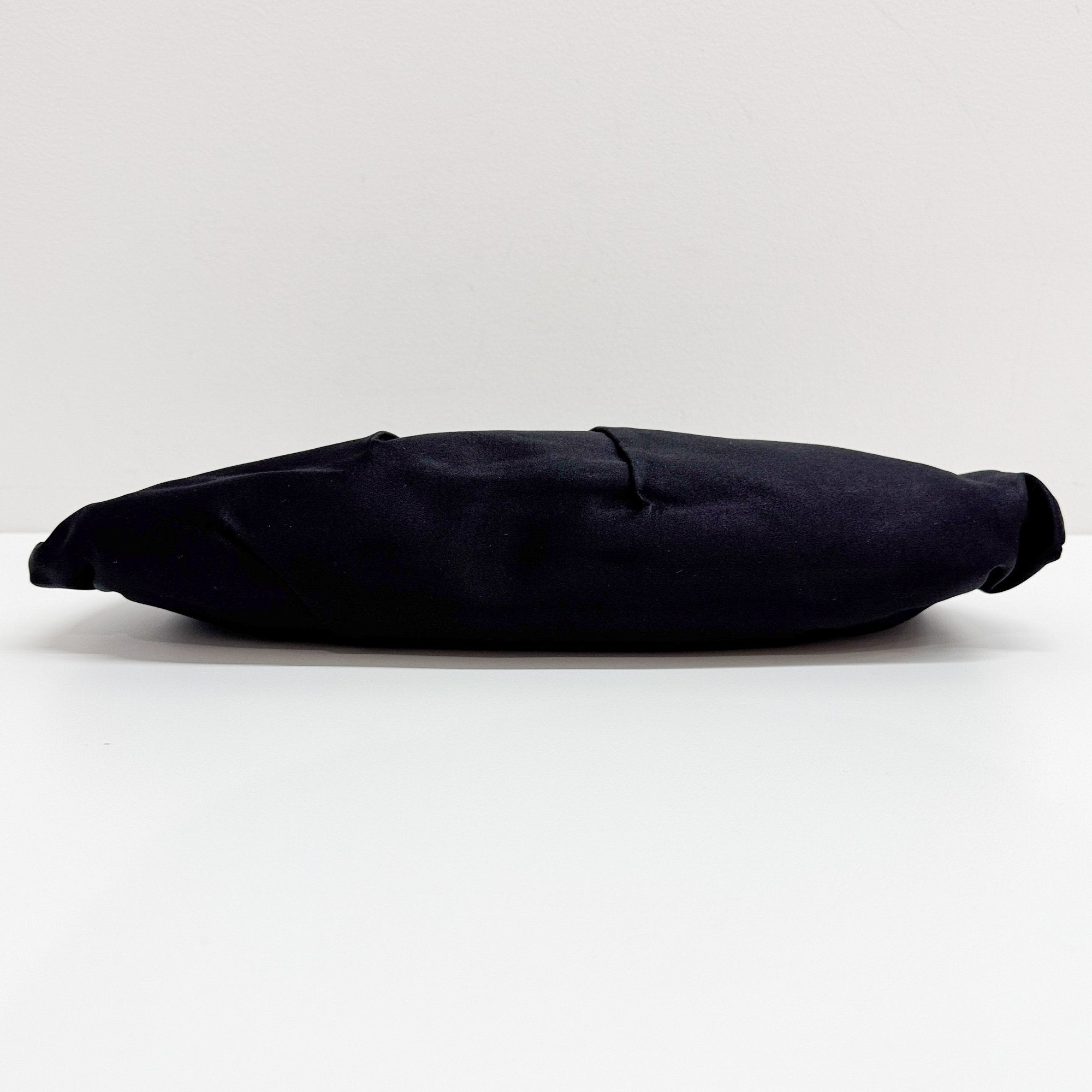 Black Satin Clutch Bag