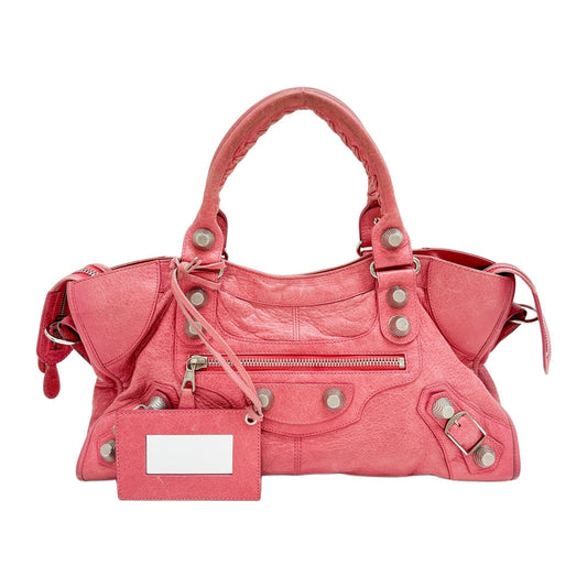 Giant 12 City Pink Leather Two Way Bag