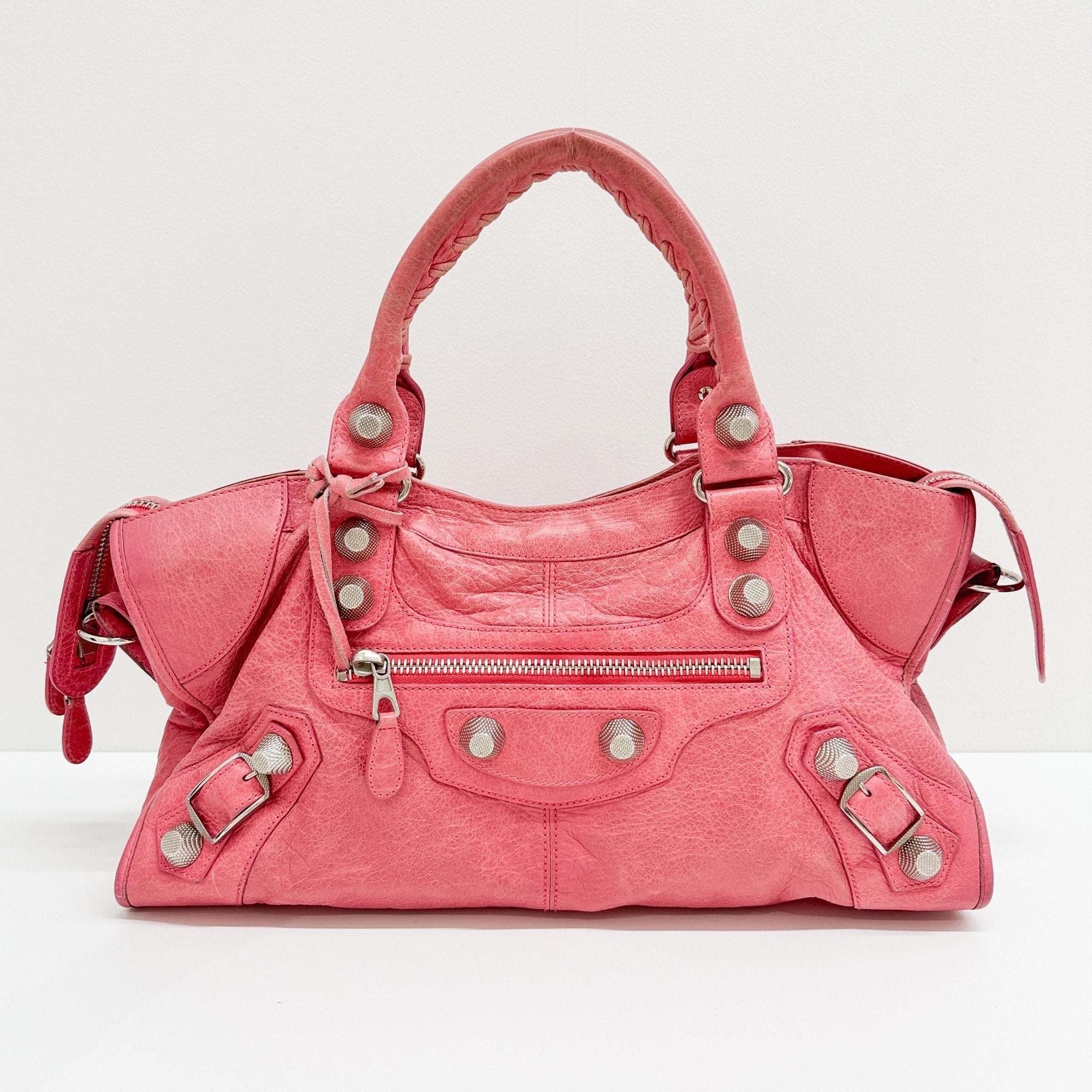 Giant 12 City Pink Leather Two Way Bag