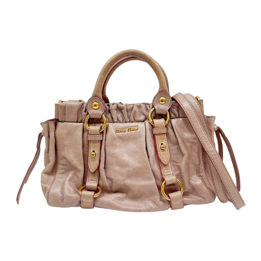 Vitello Mini Pink Calfskin Two Way bag