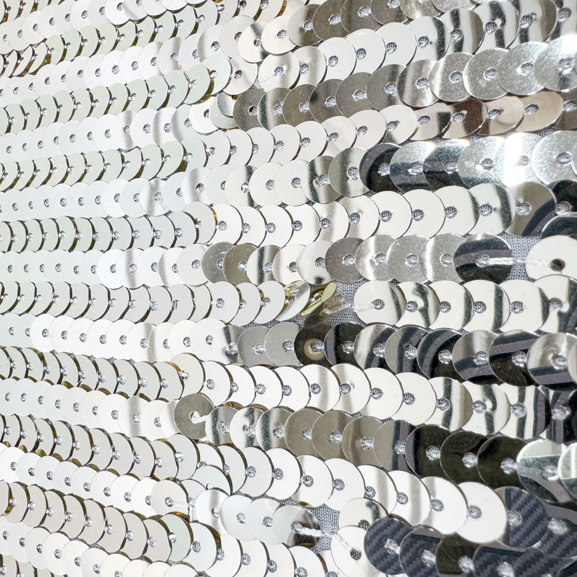 Size S EU Gold Sequin & Grey Cotton T-Shirt