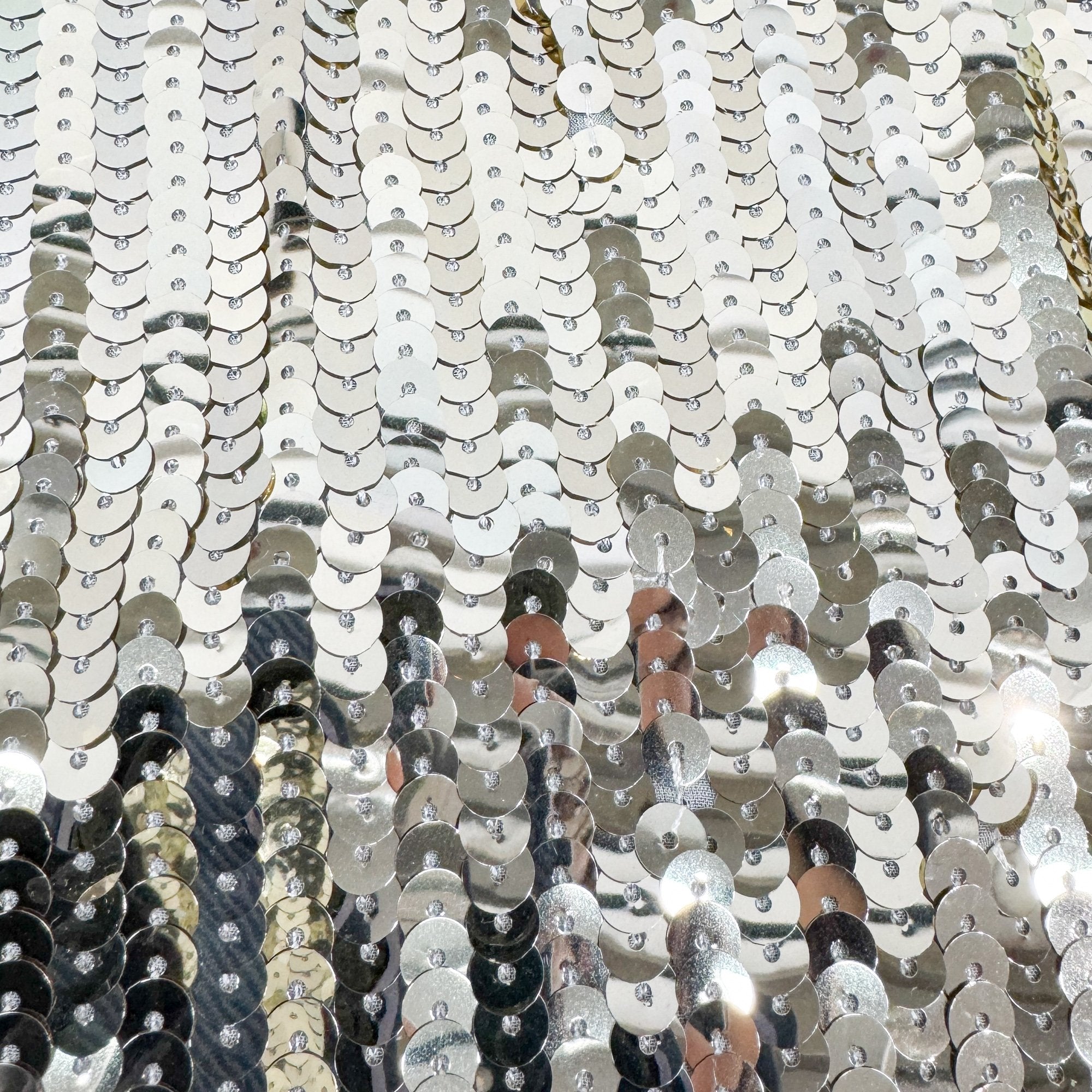 Size S EU Gold Sequin & Grey Cotton T-Shirt