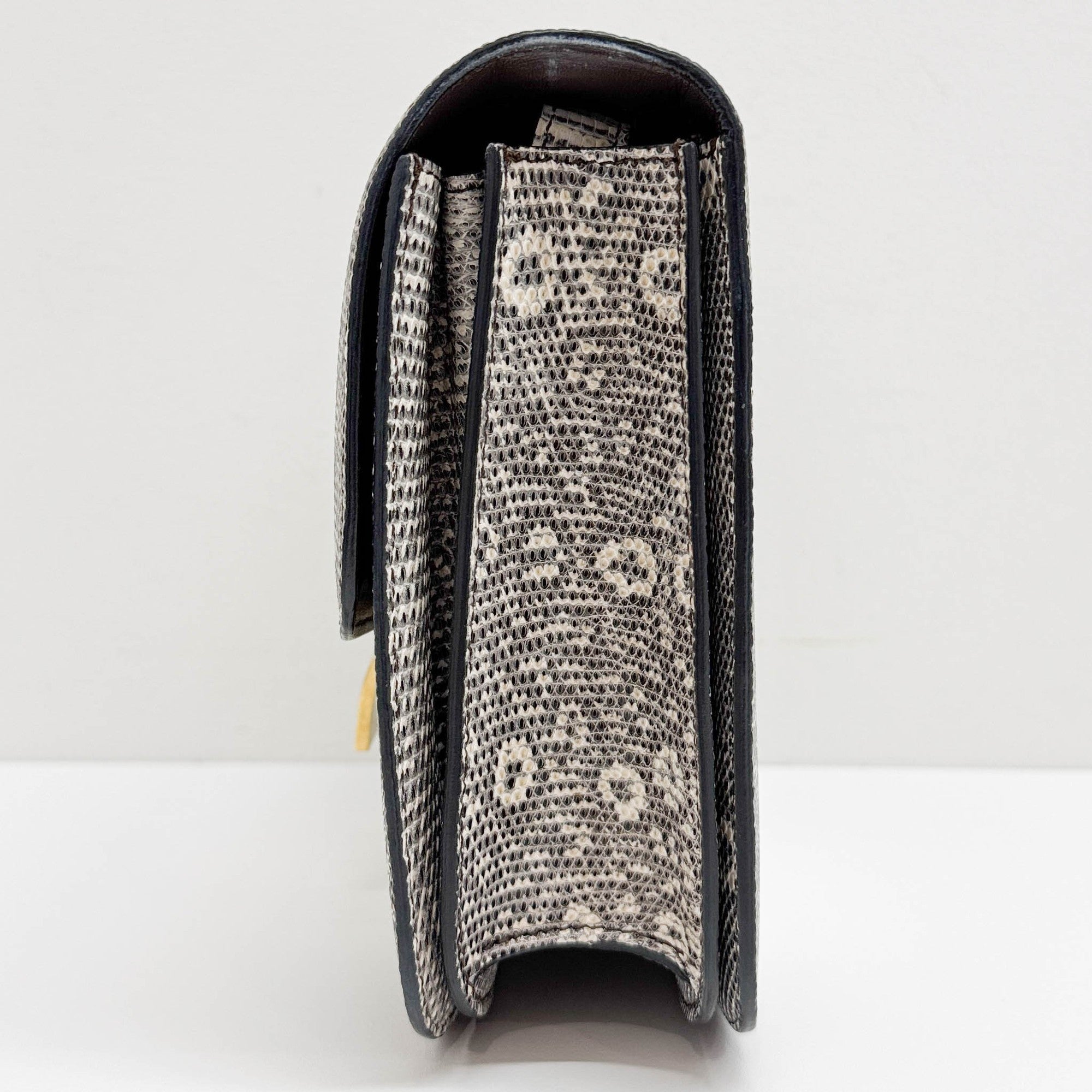 Box Bag White Python Embossed Leather Crossbody Bag