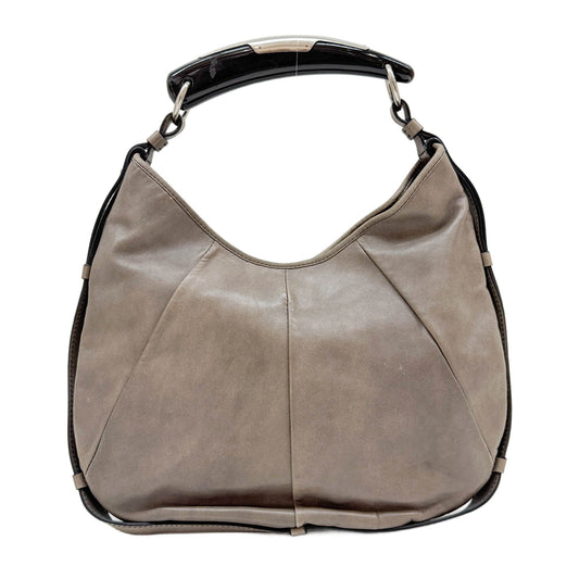 Mombasa Gray Leather Shoulder Bag