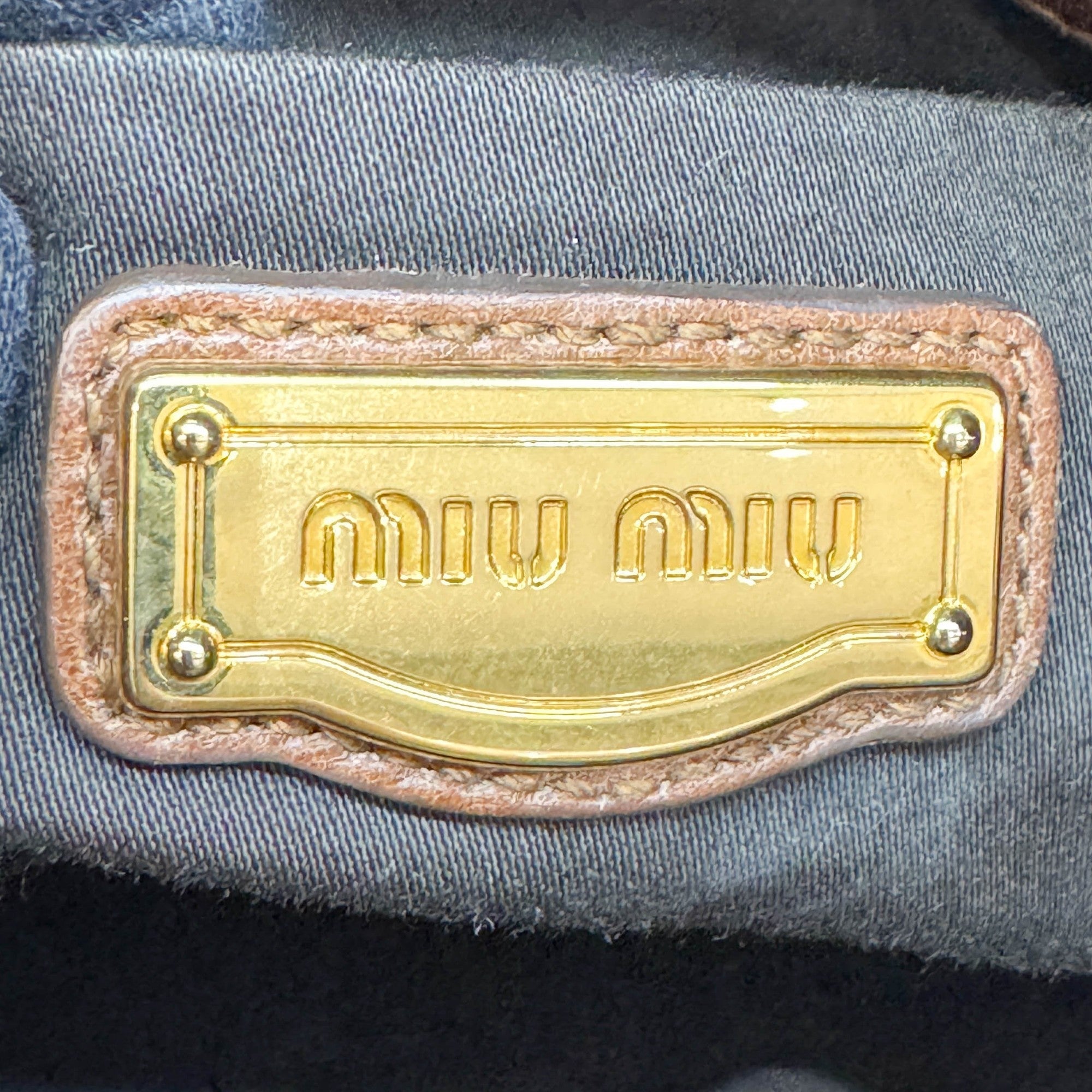 Vitello Brown Leather Two Way Bag