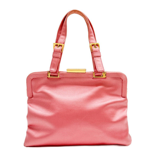 Pink Satin Hand Bag