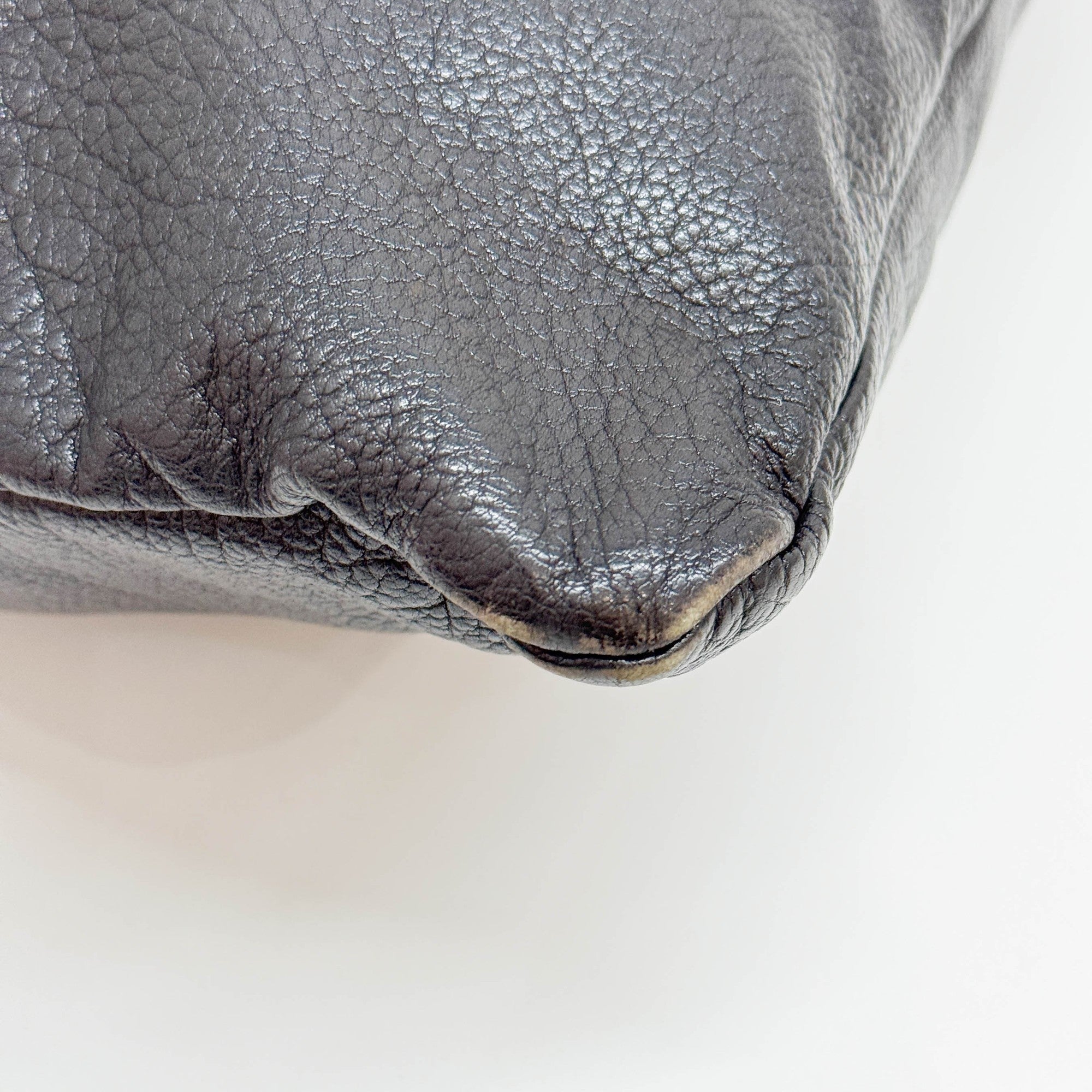 Kahala Black Leather Tote Bag