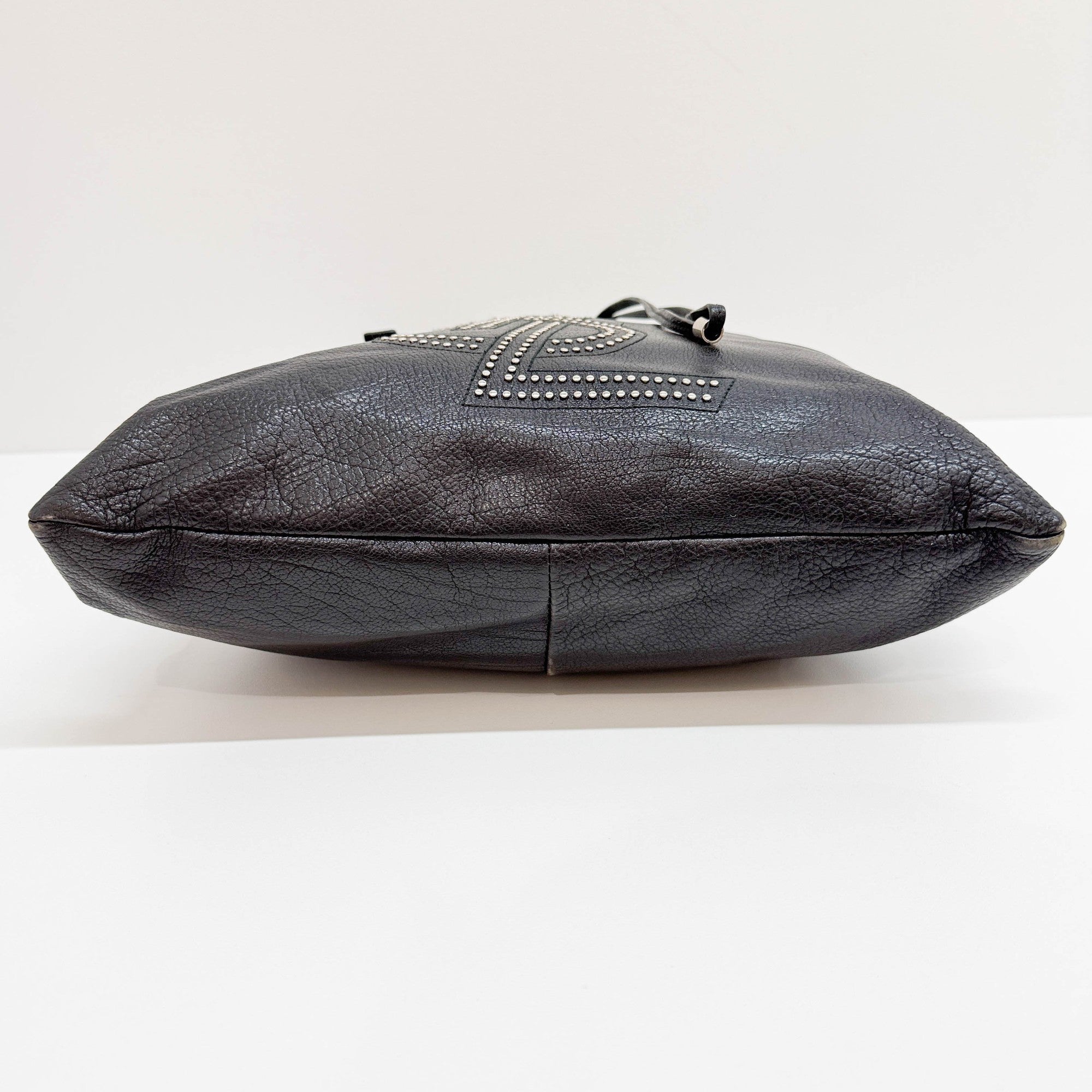 Kahala Black Leather Tote Bag