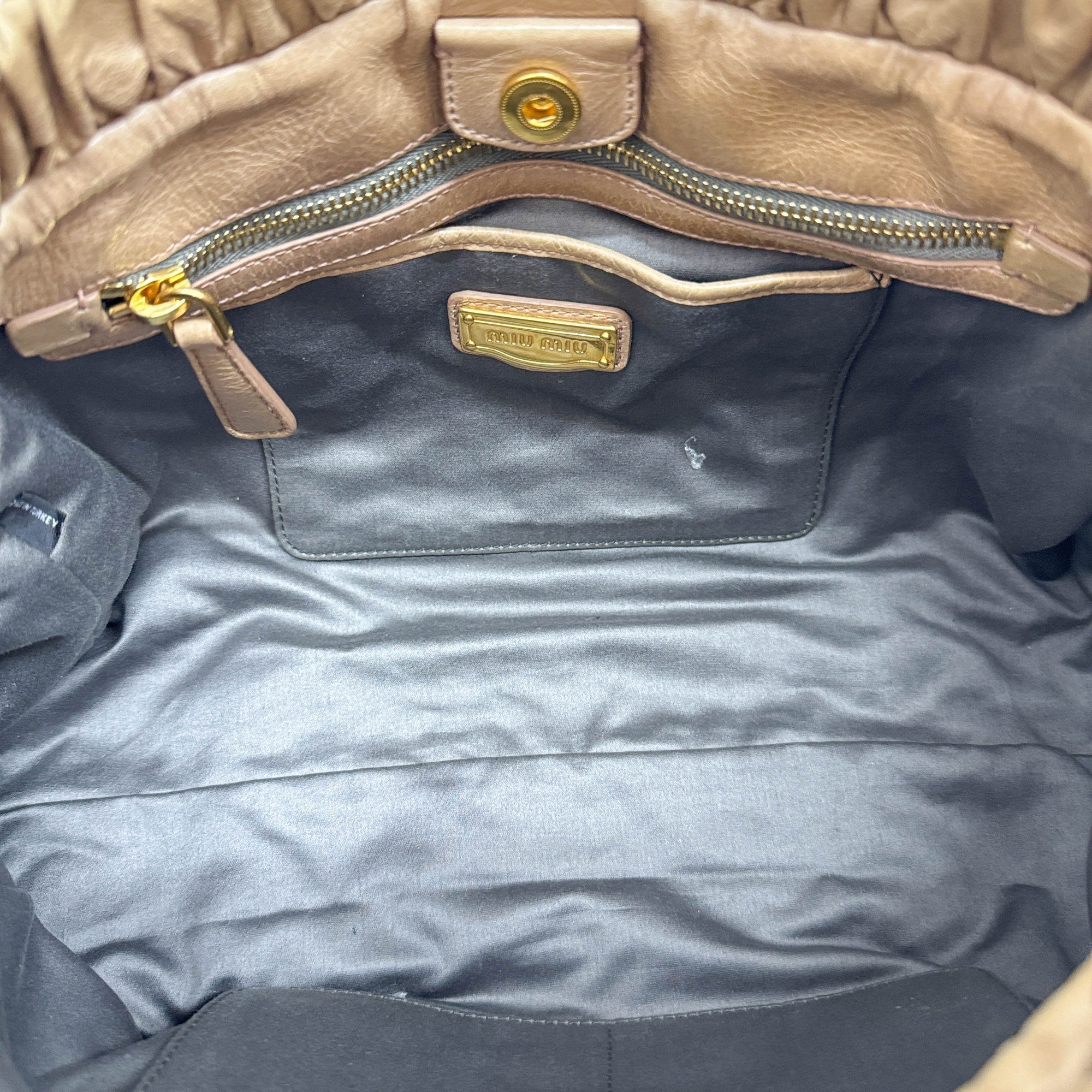 Vitello Sand Brown Leather Two Way Bag