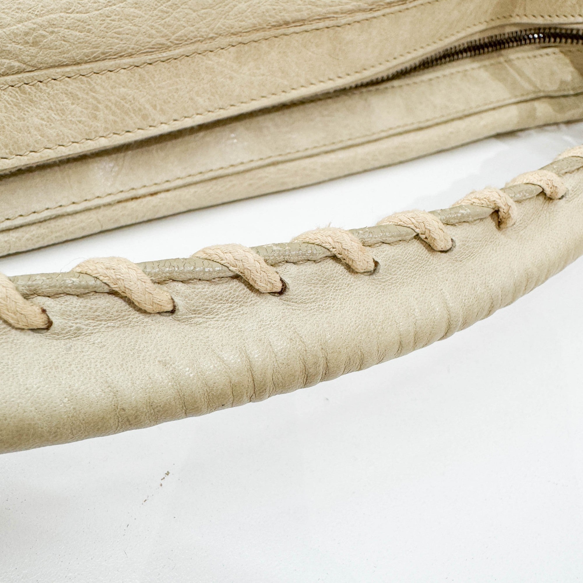 The Day Beige Leather Hobo Bag