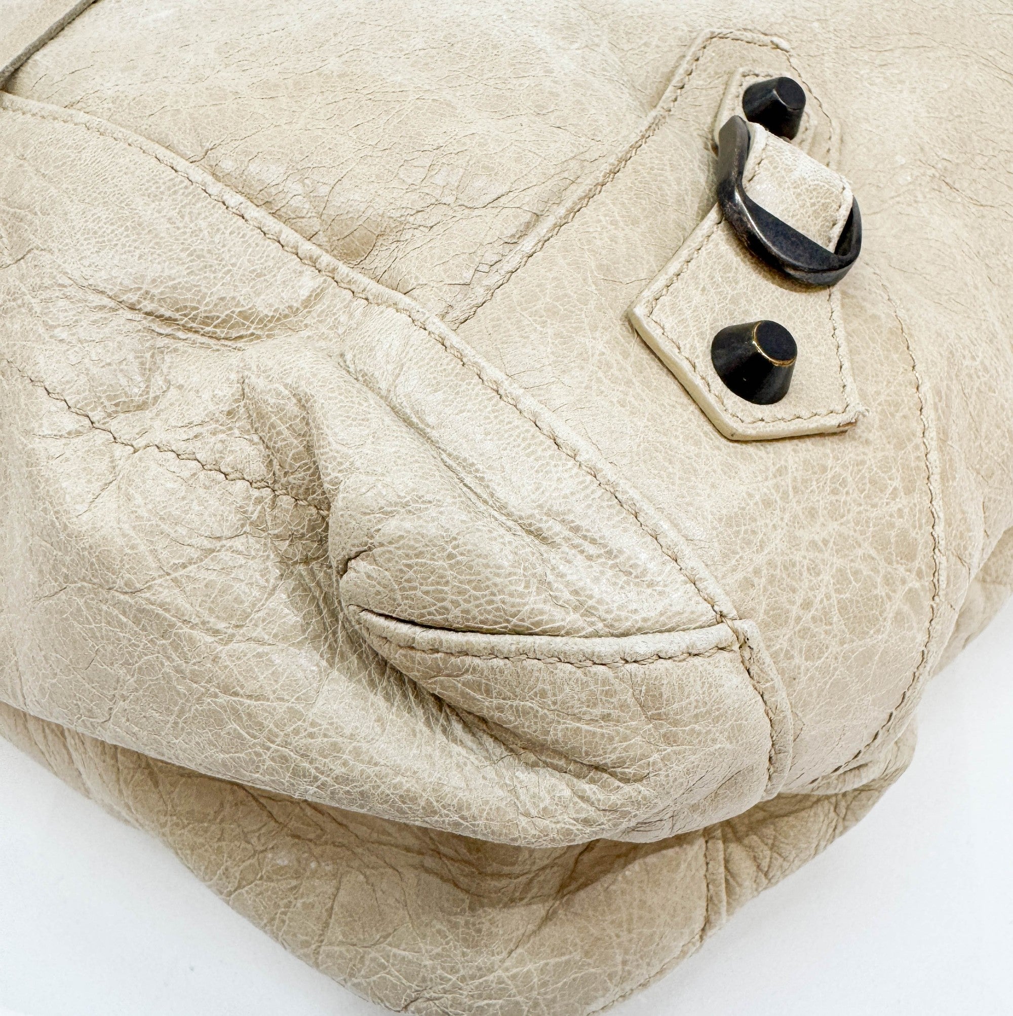 The Day Beige Leather Hobo Bag