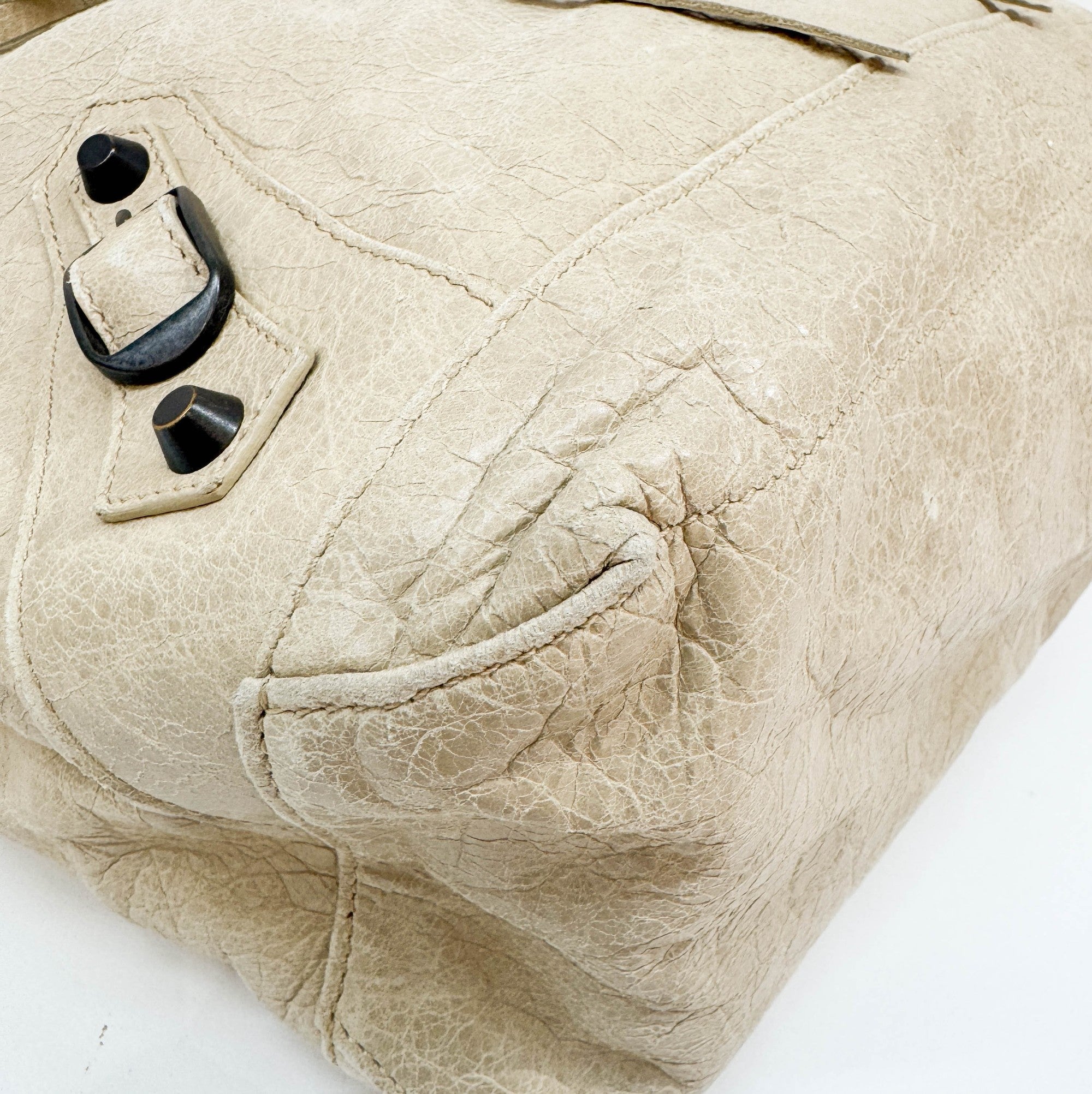 The Day Beige Leather Hobo Bag