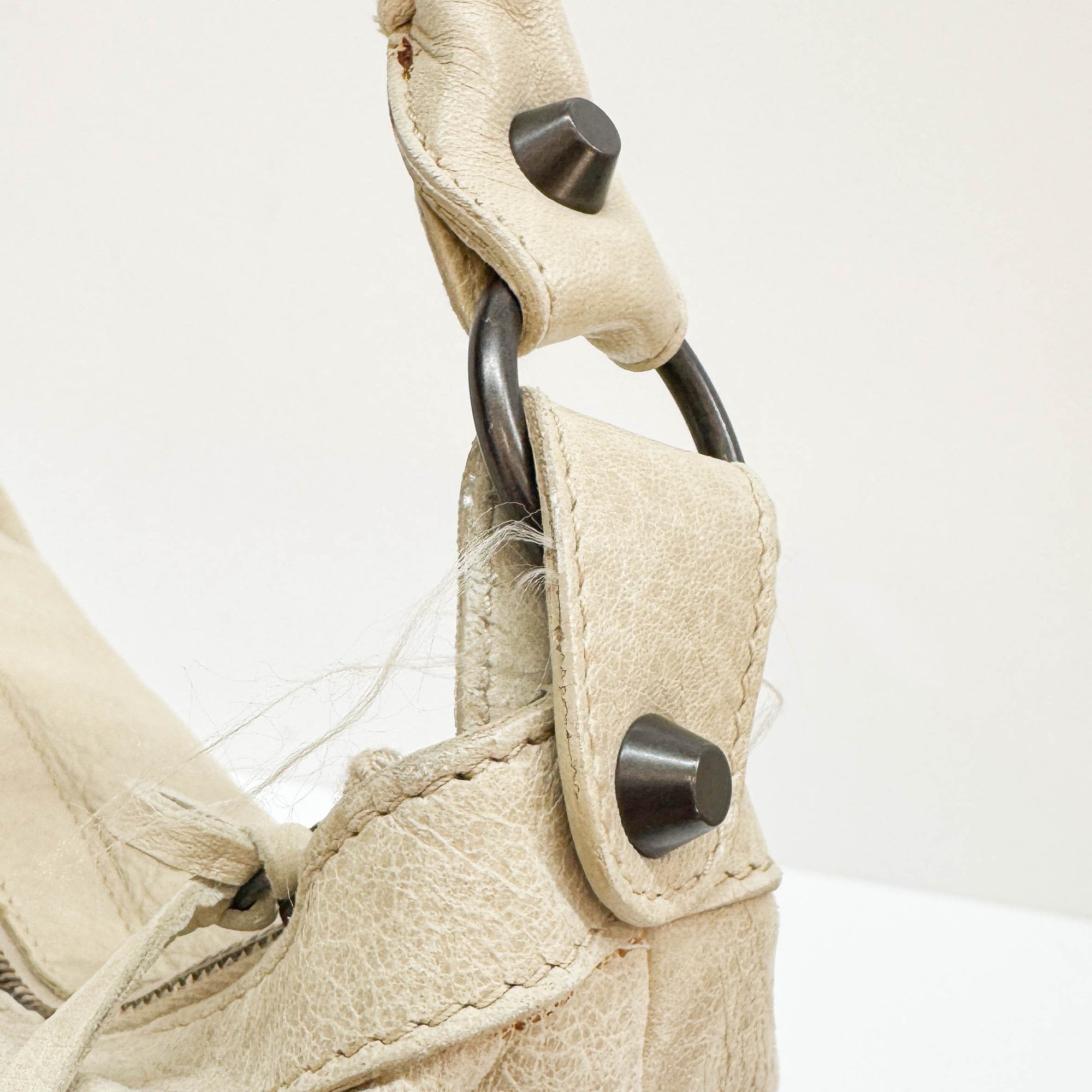 The Day Beige Leather Hobo Bag