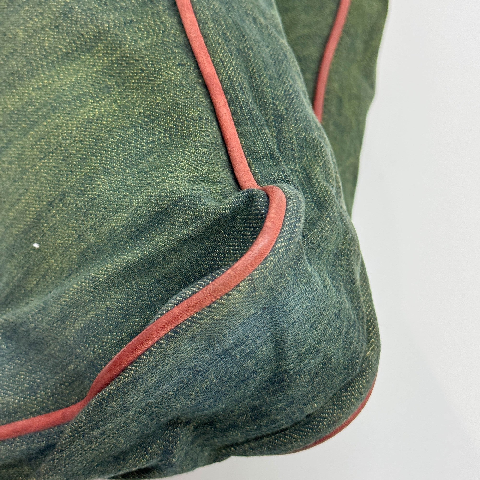 Gaucho Green Denim Shoulder Bag