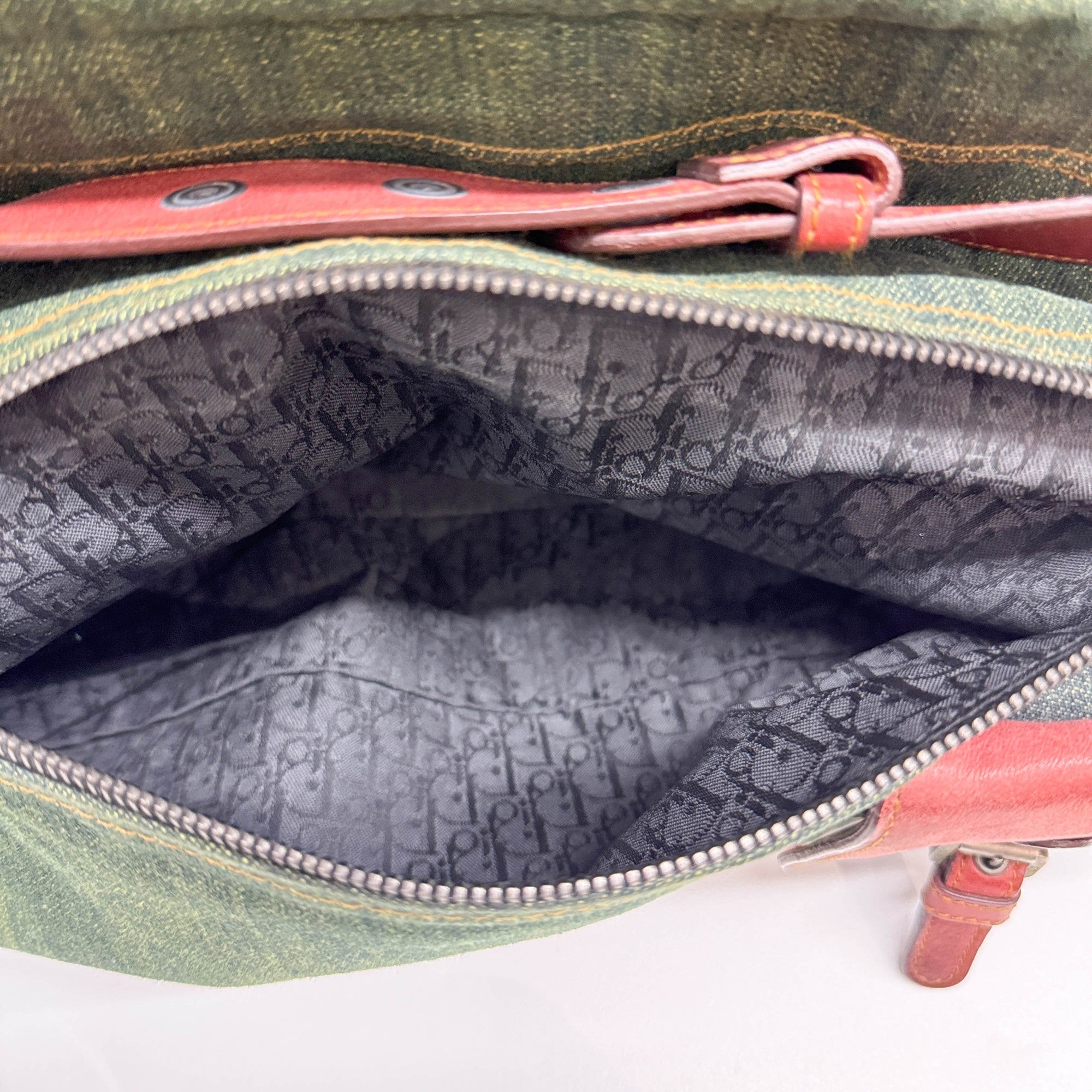 Gaucho Green Denim Shoulder Bag