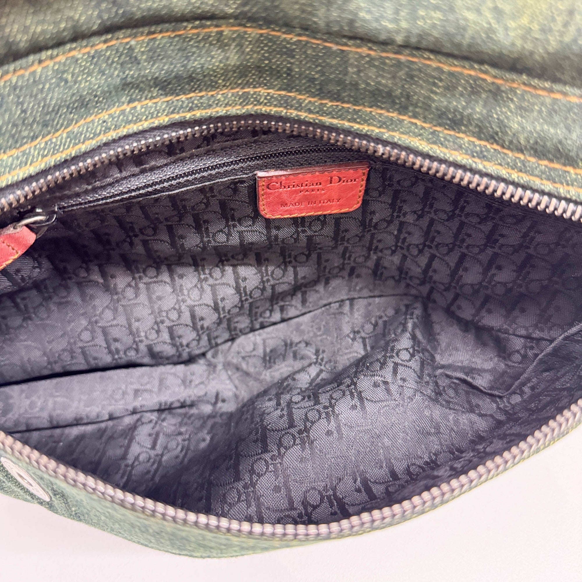 Gaucho Green Denim Shoulder Bag