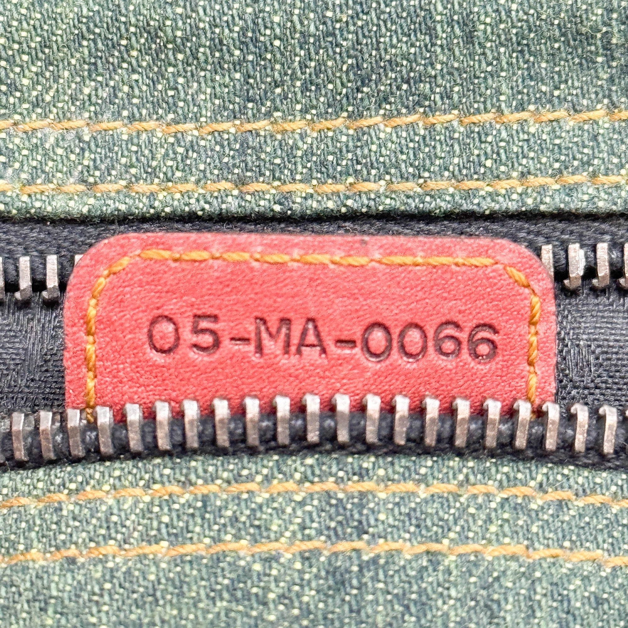 Gaucho Green Denim Shoulder Bag