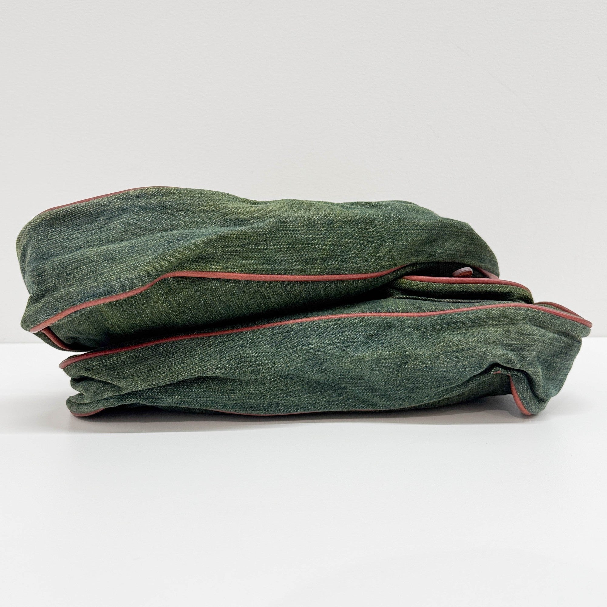 Gaucho Green Denim Shoulder Bag