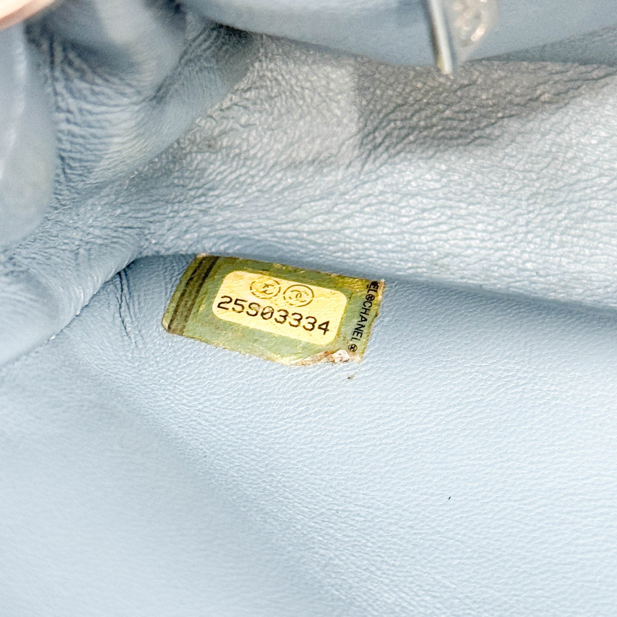 Classic Flap Waterfall Blue Sequin Shoulder Bag