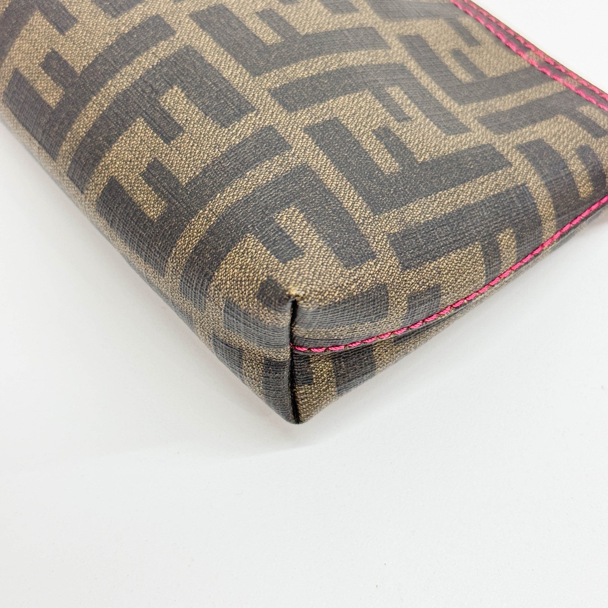 Zucca Brown Canvas Chain Shoulder Bag