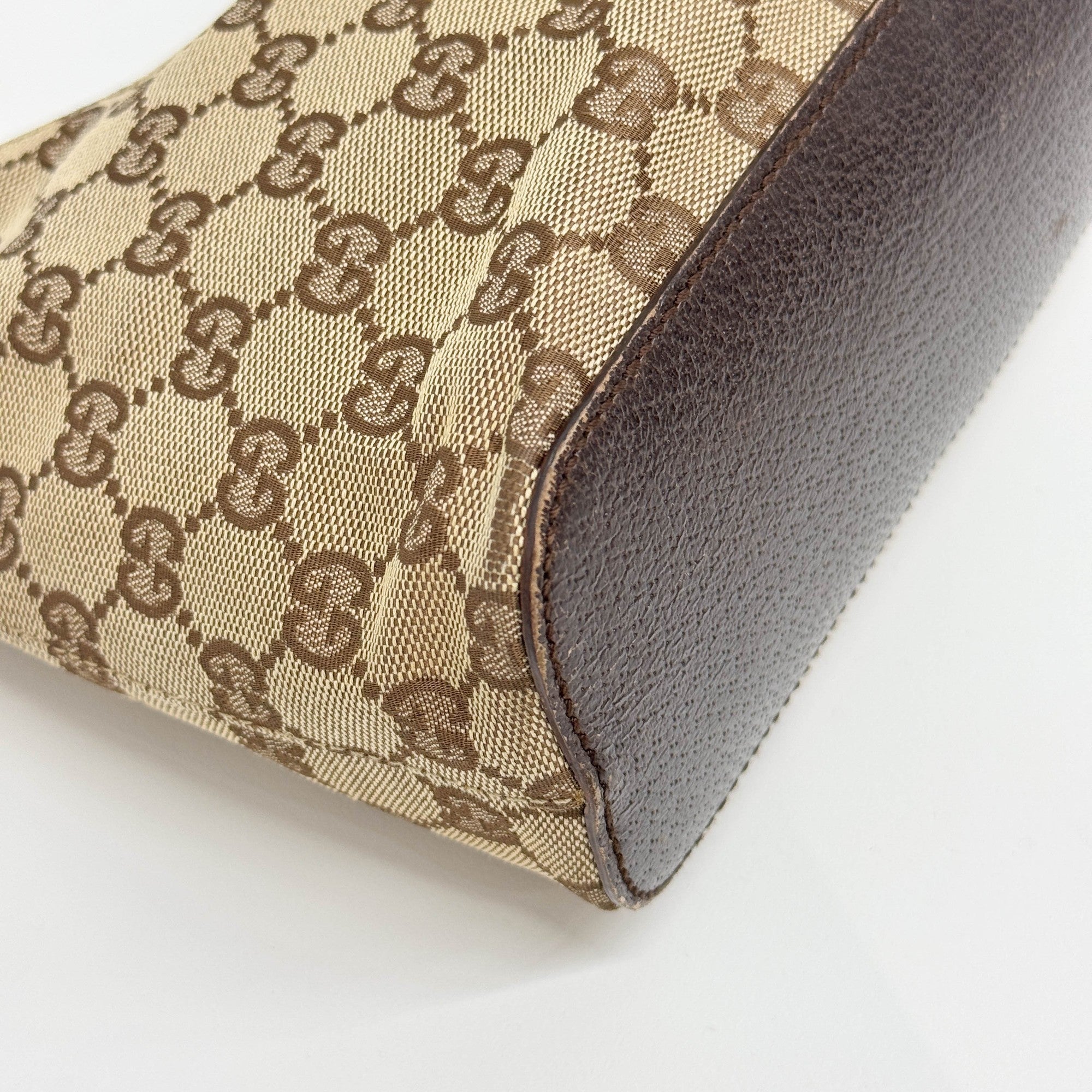 Brown GG Canvas Hobo Bag