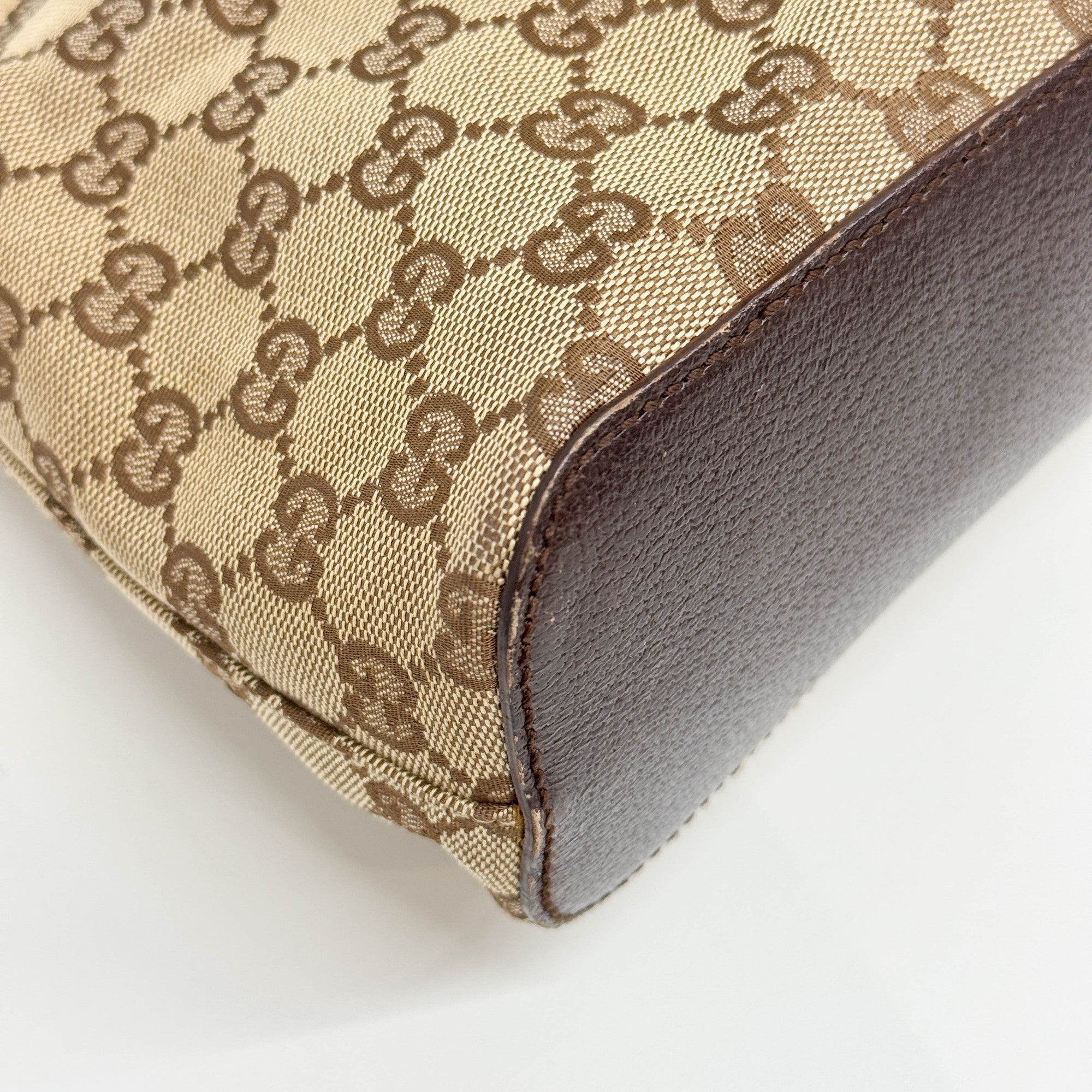 Brown GG Canvas Hobo Bag