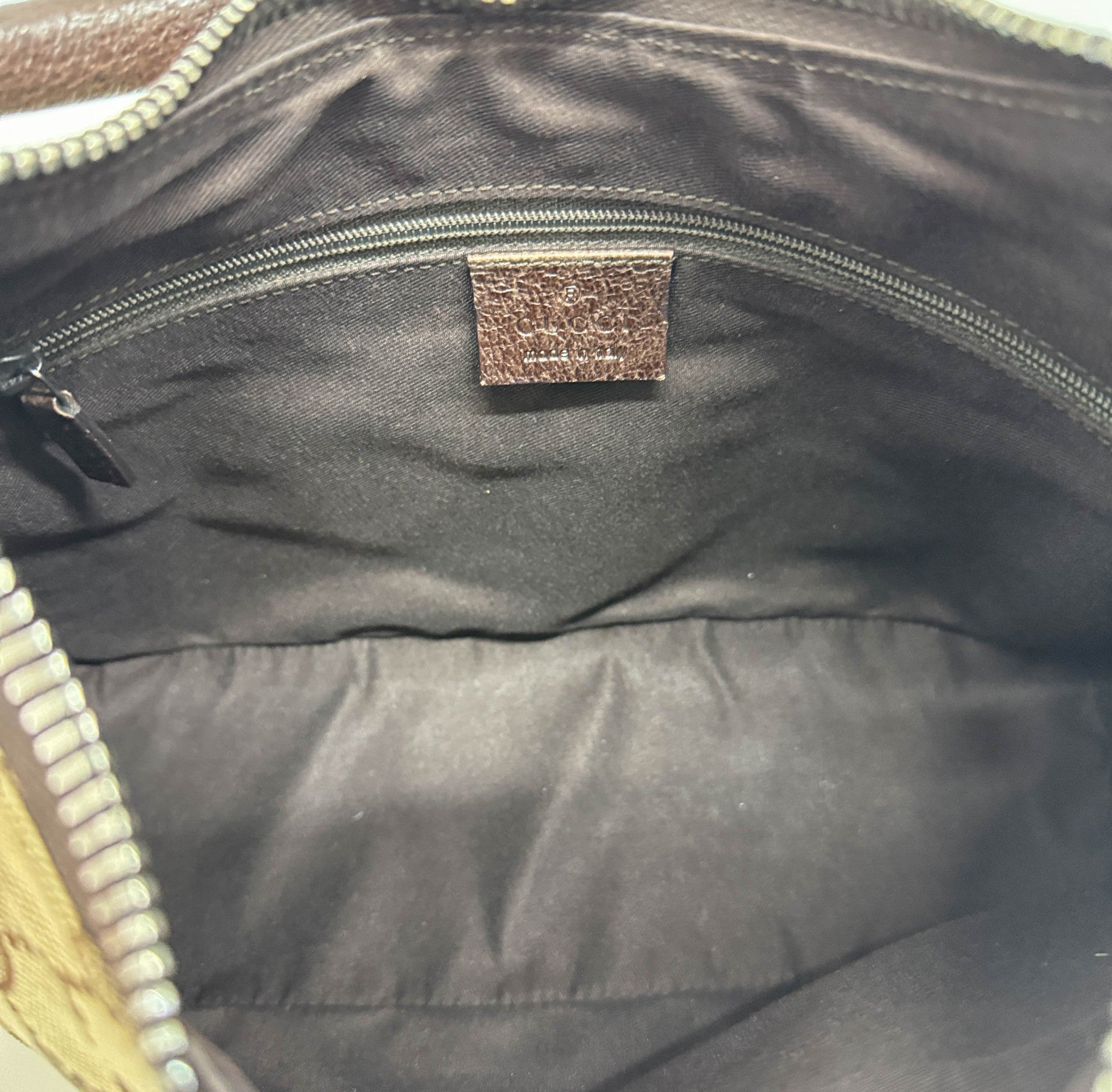 Brown GG Canvas Hobo Bag