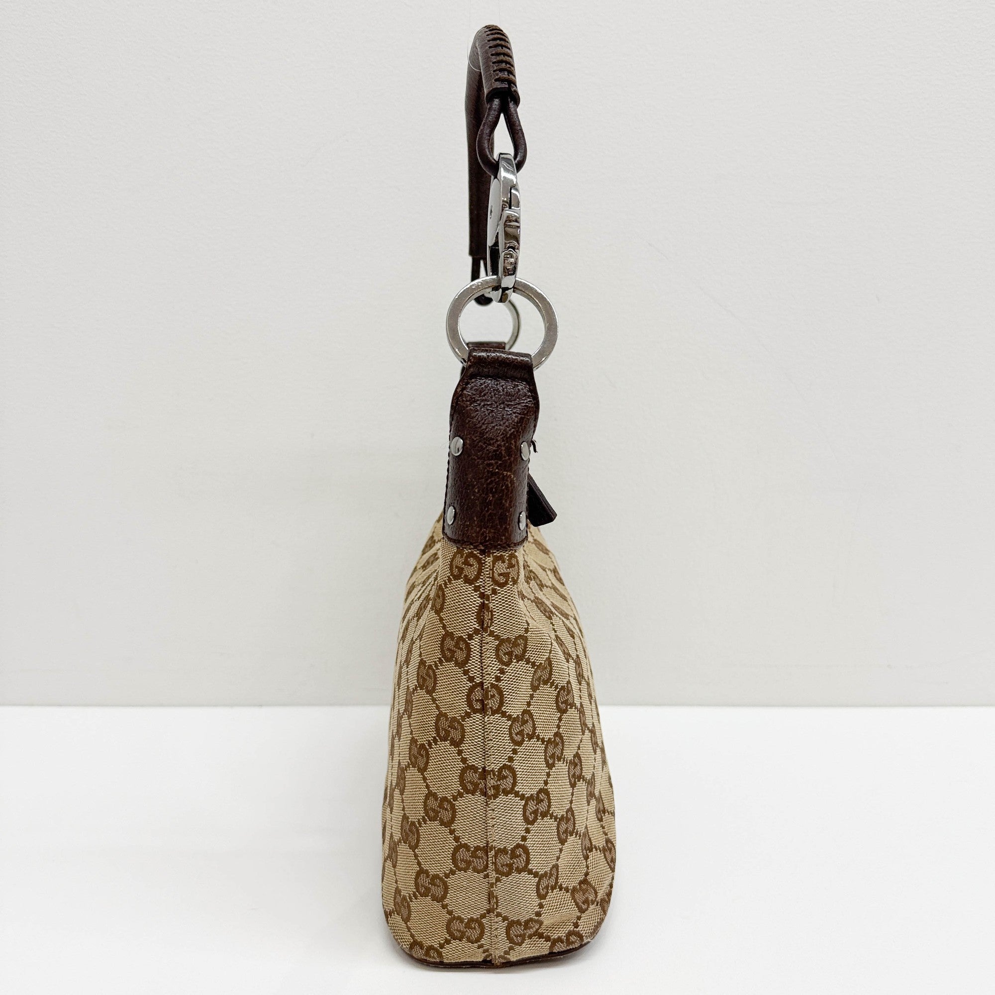 Brown GG Canvas Hobo Bag