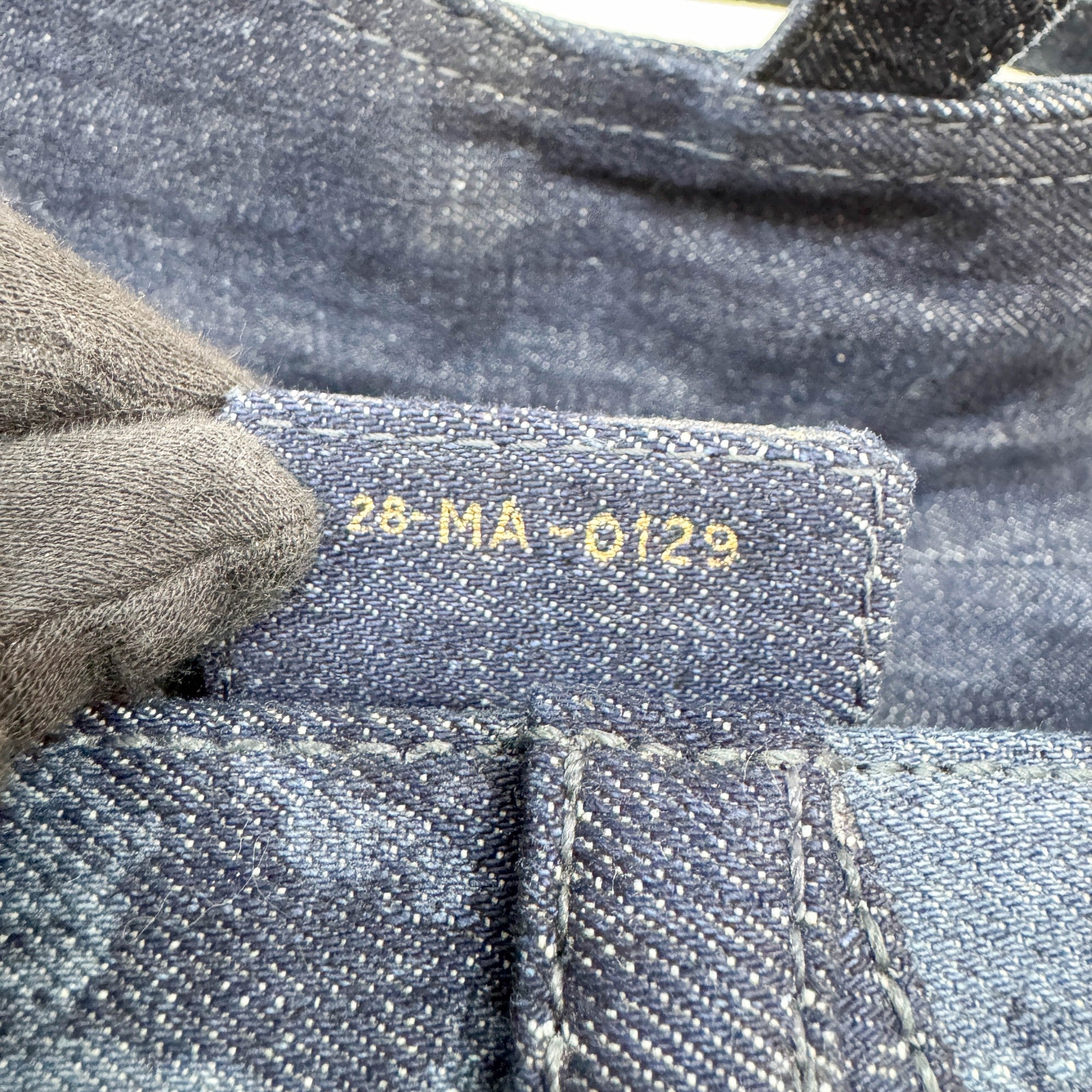 Saddle Blue Denim Shoulder Bag