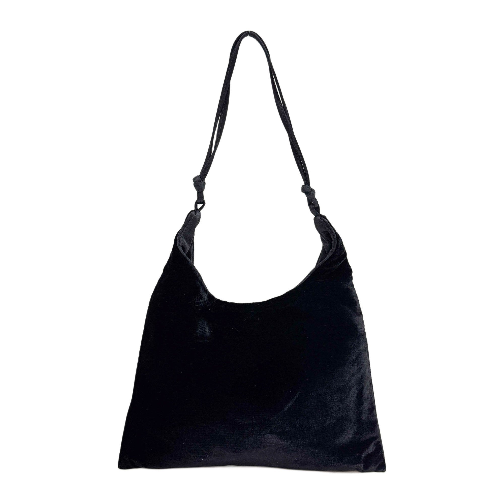 Black Velvet Shoulder Bag