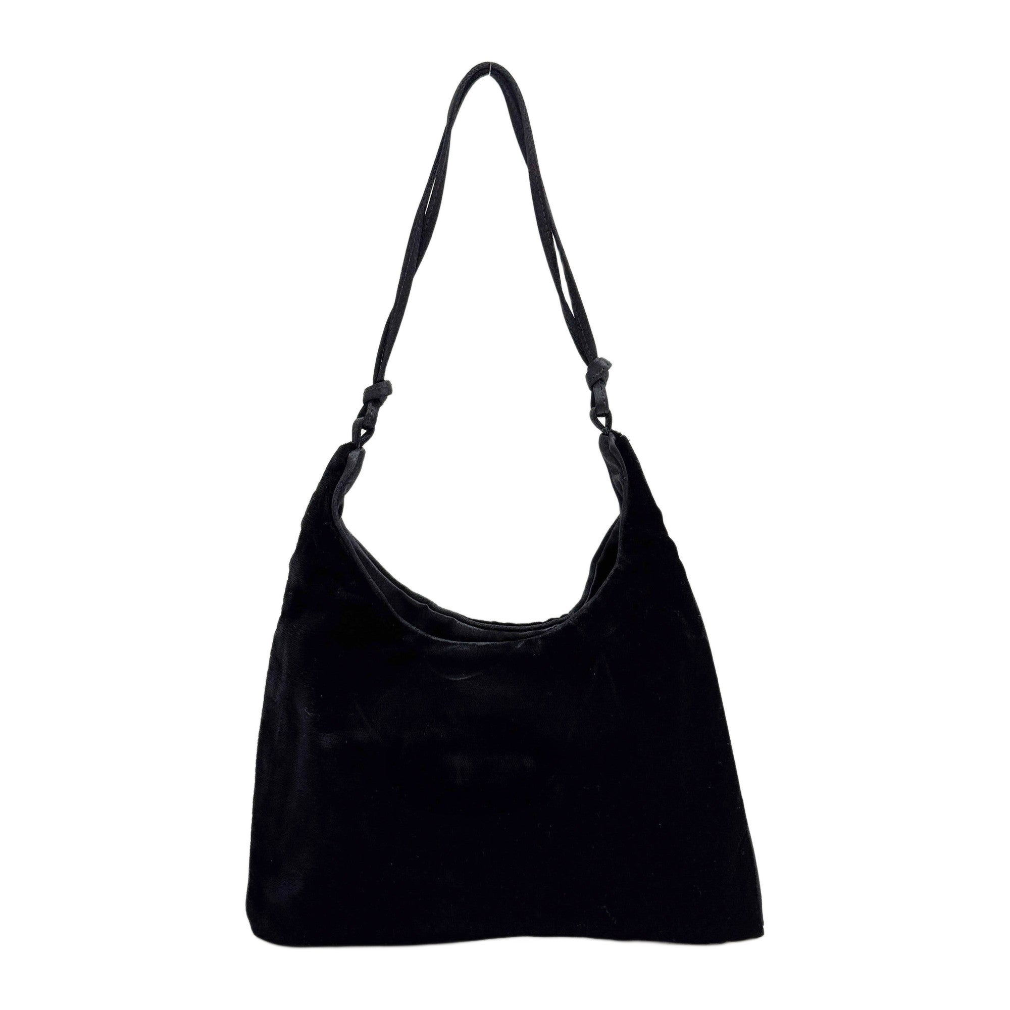 Black Velvet Shoulder Bag